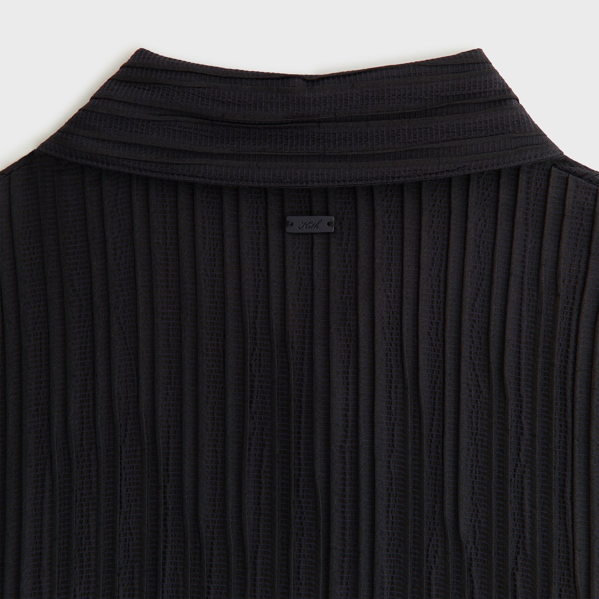 Kith Women Elvira Plisse Button Down Shirt - Ink