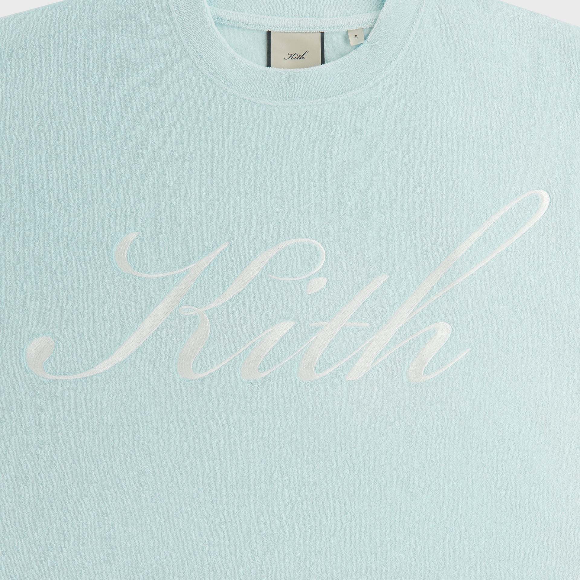 Kith Women Min Towel Terry Cropped Tee - Helium