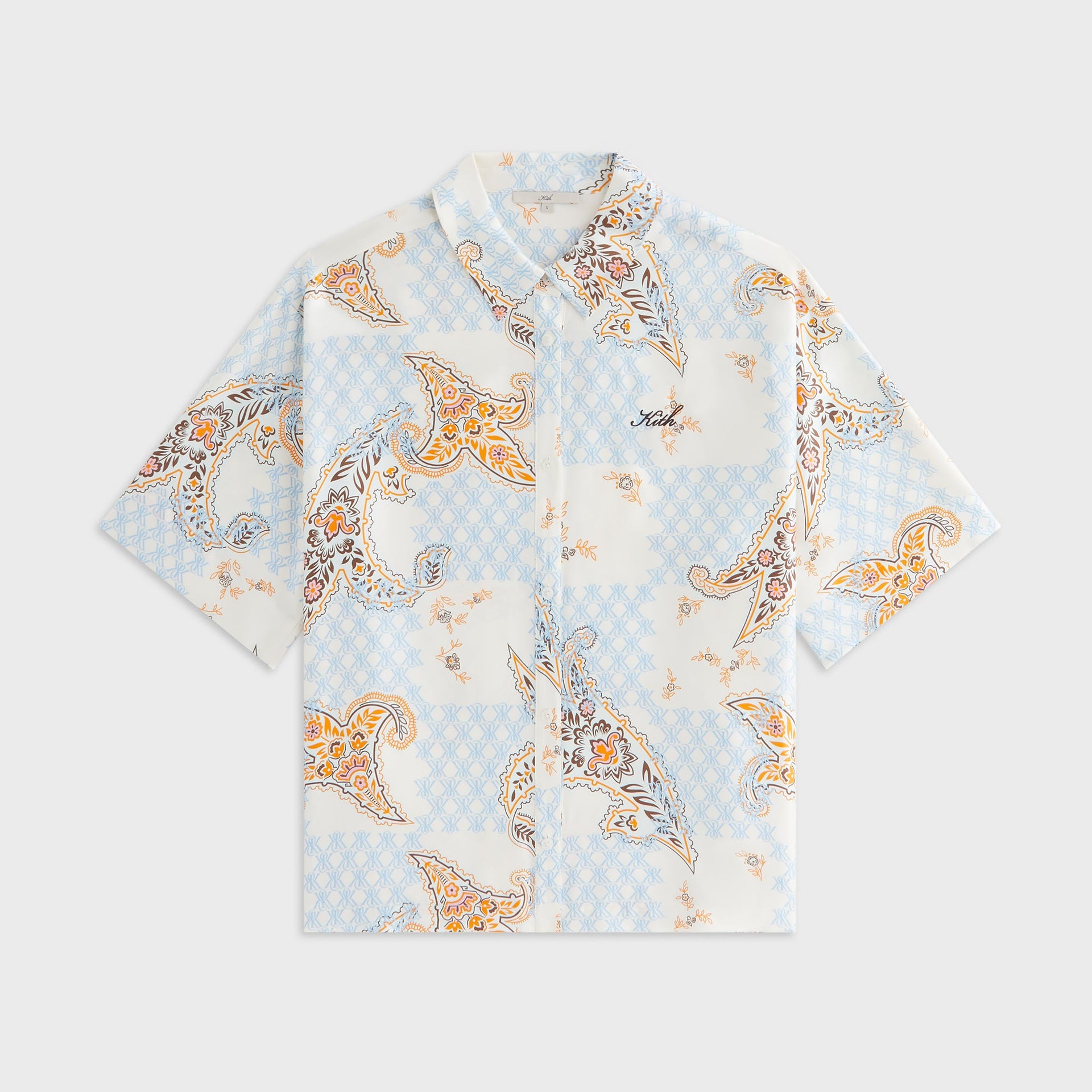 Kith Women Mari Crest Paisley Shirt - Silk