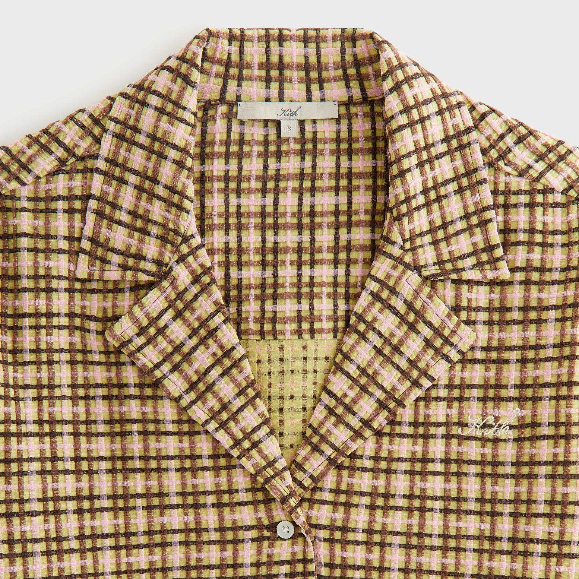 Kith Women Elena II Bubble Check Shirt - Protea