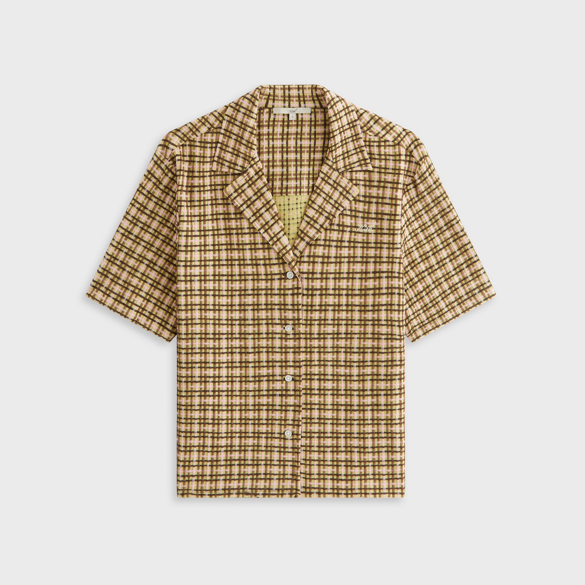 Kith Women Elena II Bubble Check Shirt - Protea