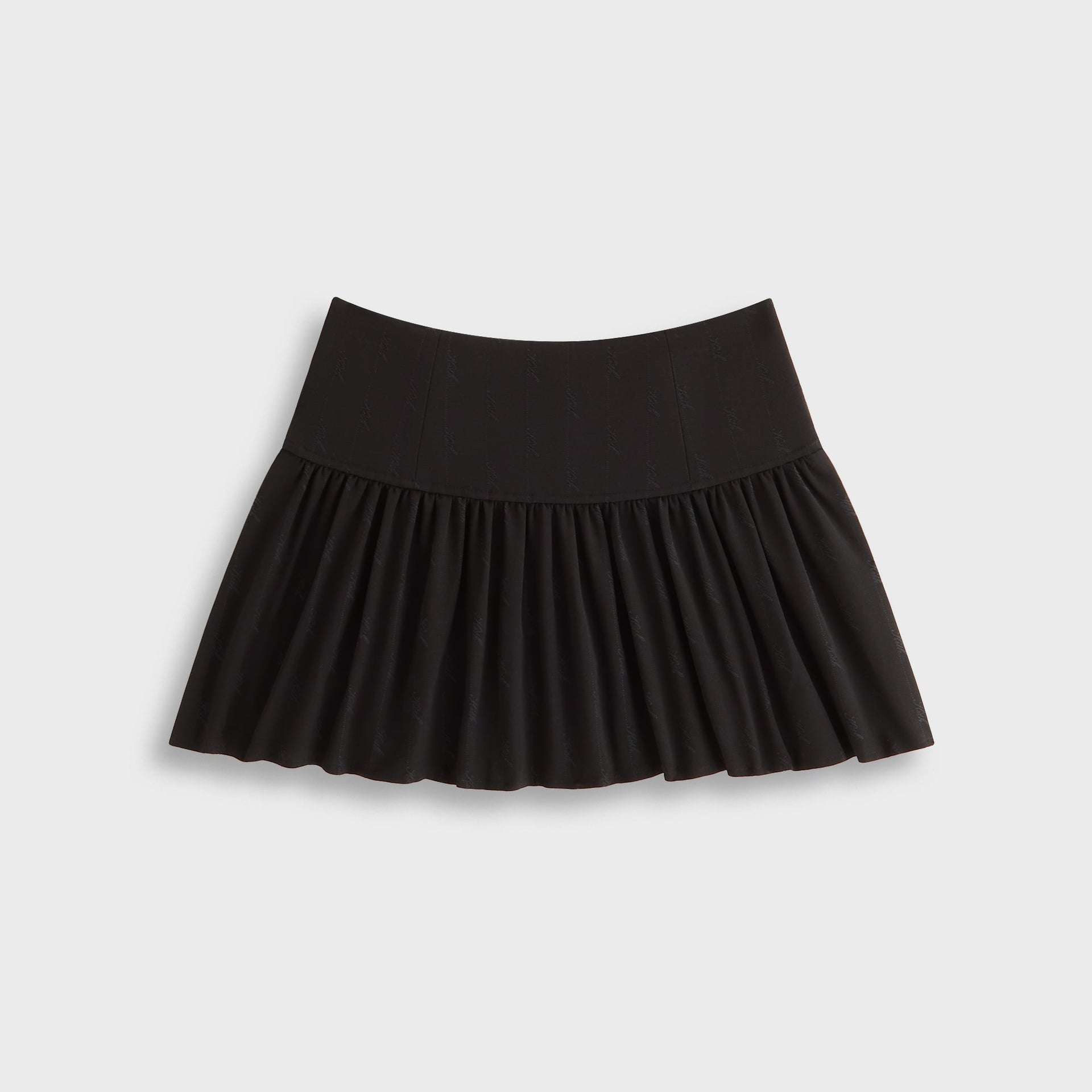 Kith Women Riko Script Faille Mini Skirt - Black