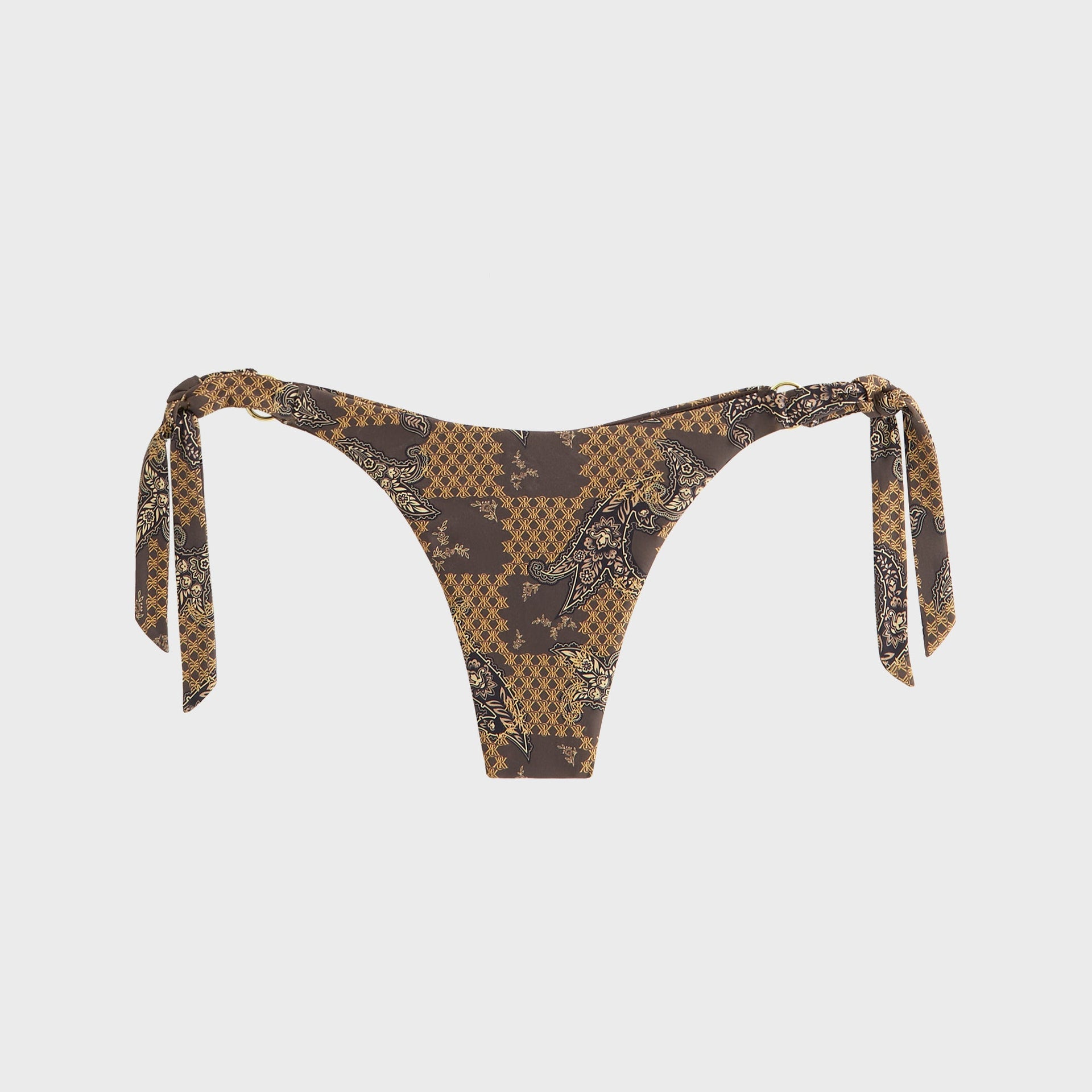 Kith Women Iris Crest Paisley Tie Bottom - Brew