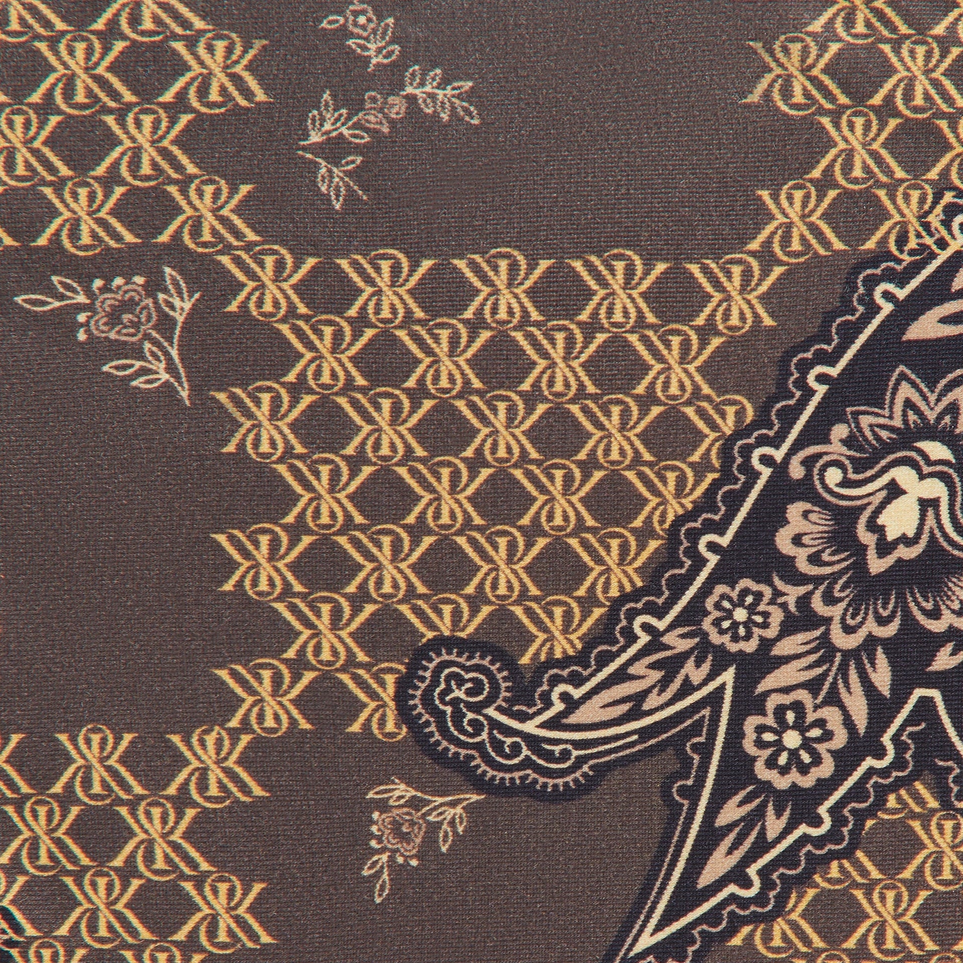 Kith Women Iris Crest Paisley Tie Bottom - Brew