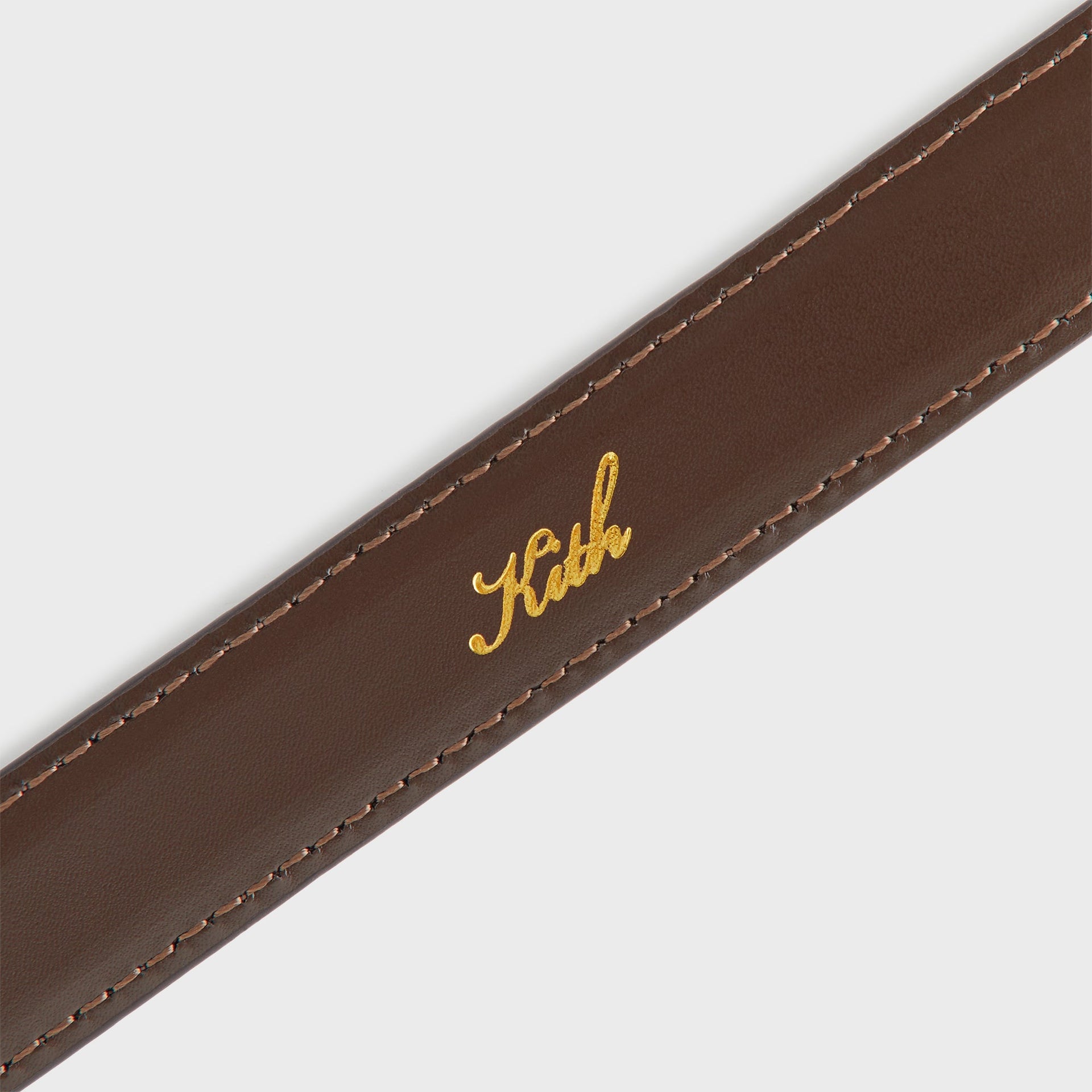 Kith Women Monogram Debossed Suede Belt - Incognito