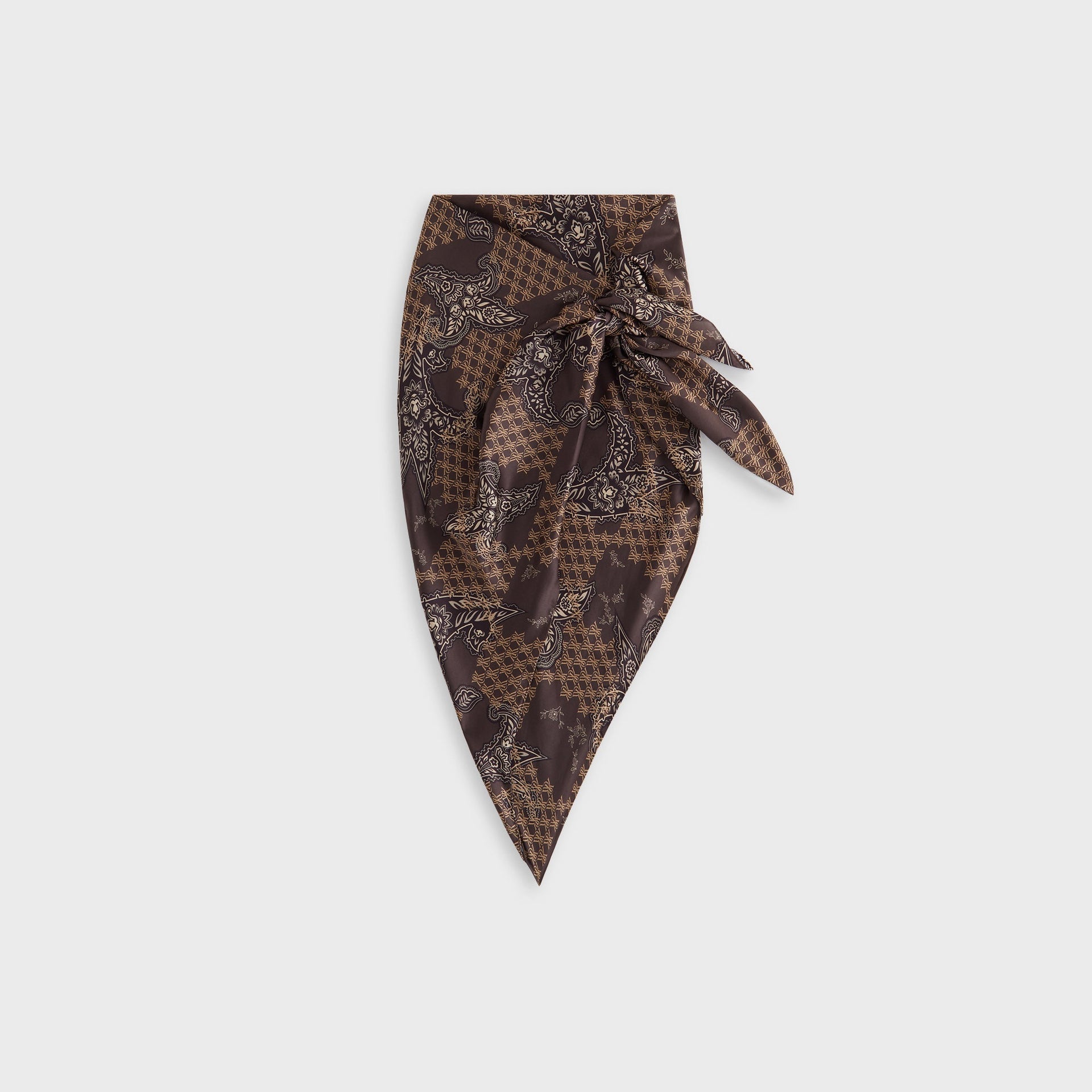 Kith Women Printed Silk Sarong - Brew