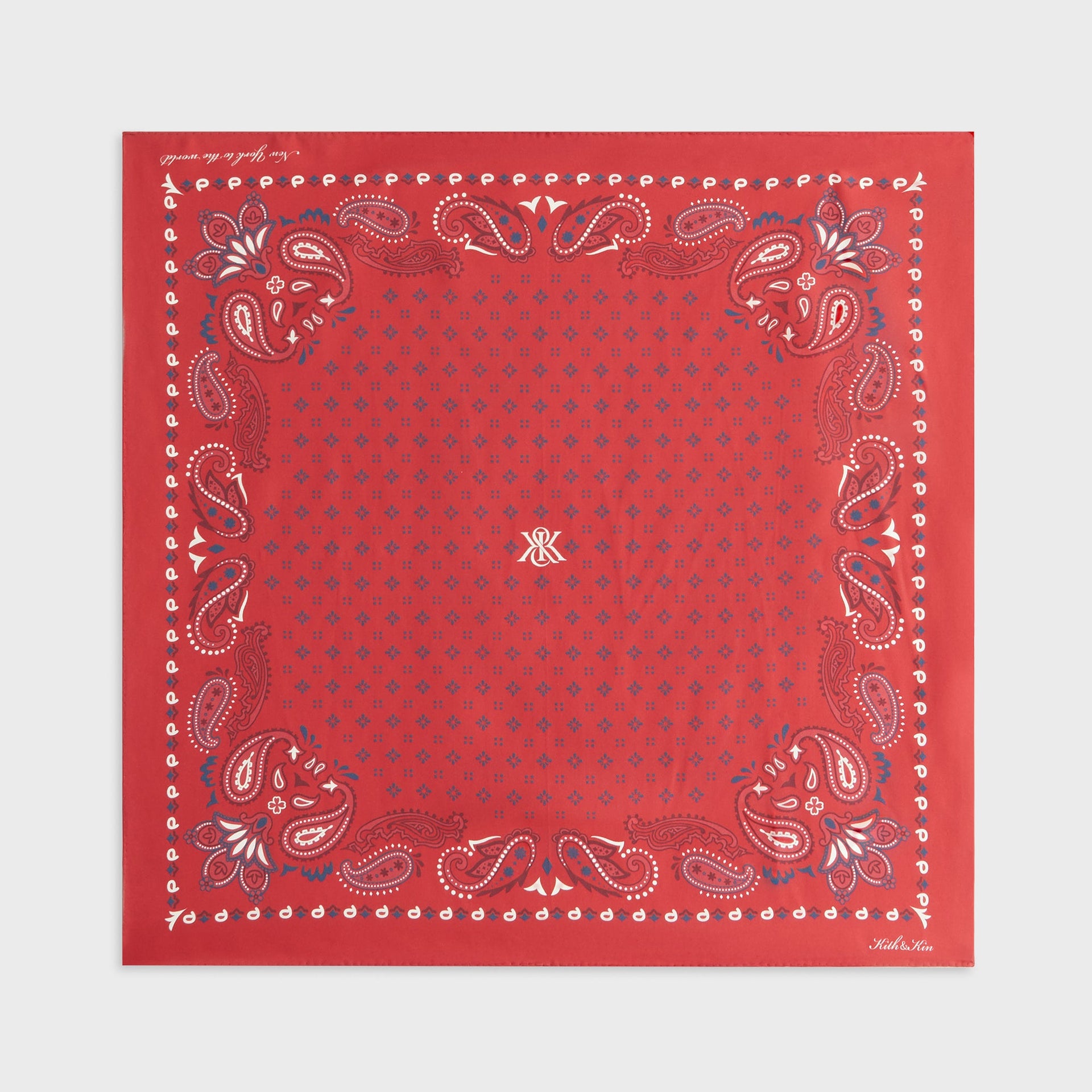 Kith Women Printed Paisley Silk Bandana - Allure