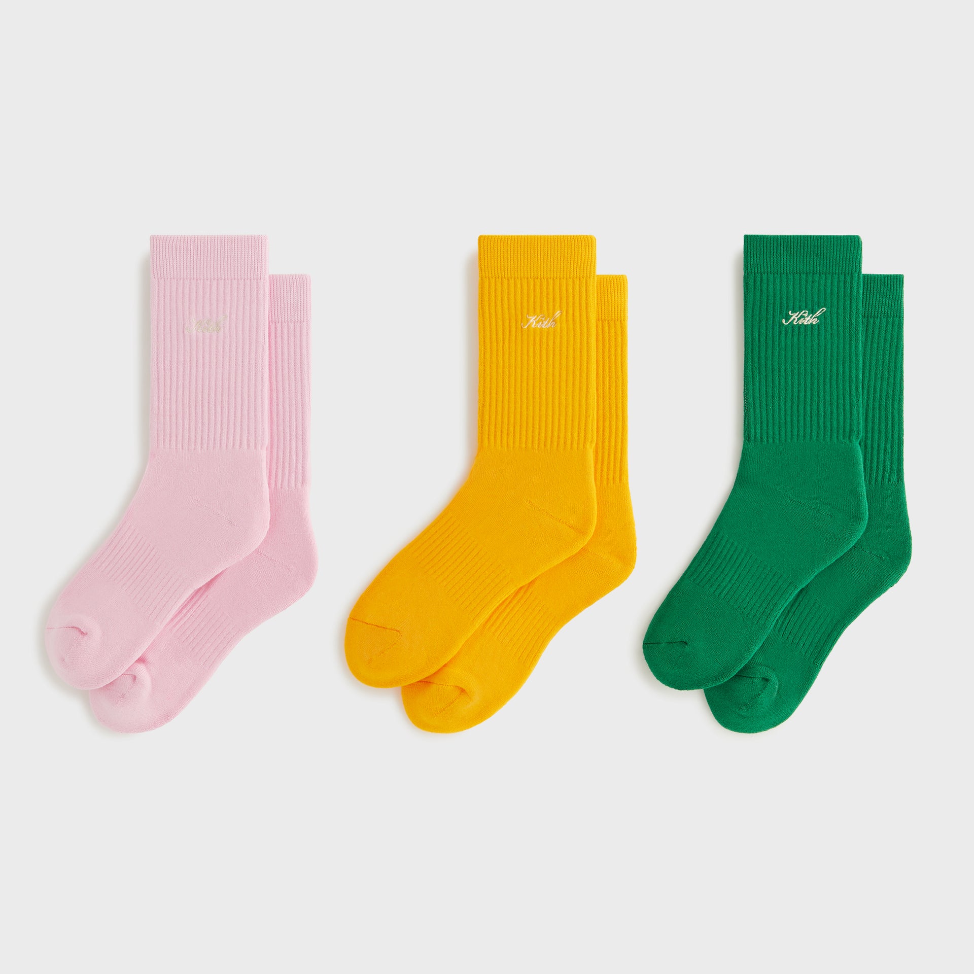 Kith Women Script Classic Crew Sock 3-Pack - Multi