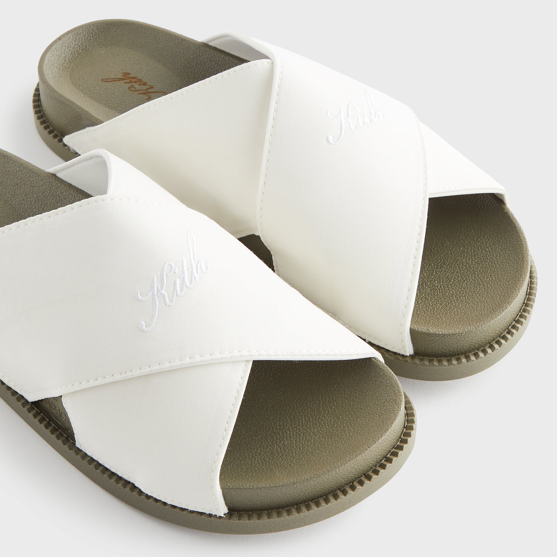 Kith Women Criss Cross Slides - Silk