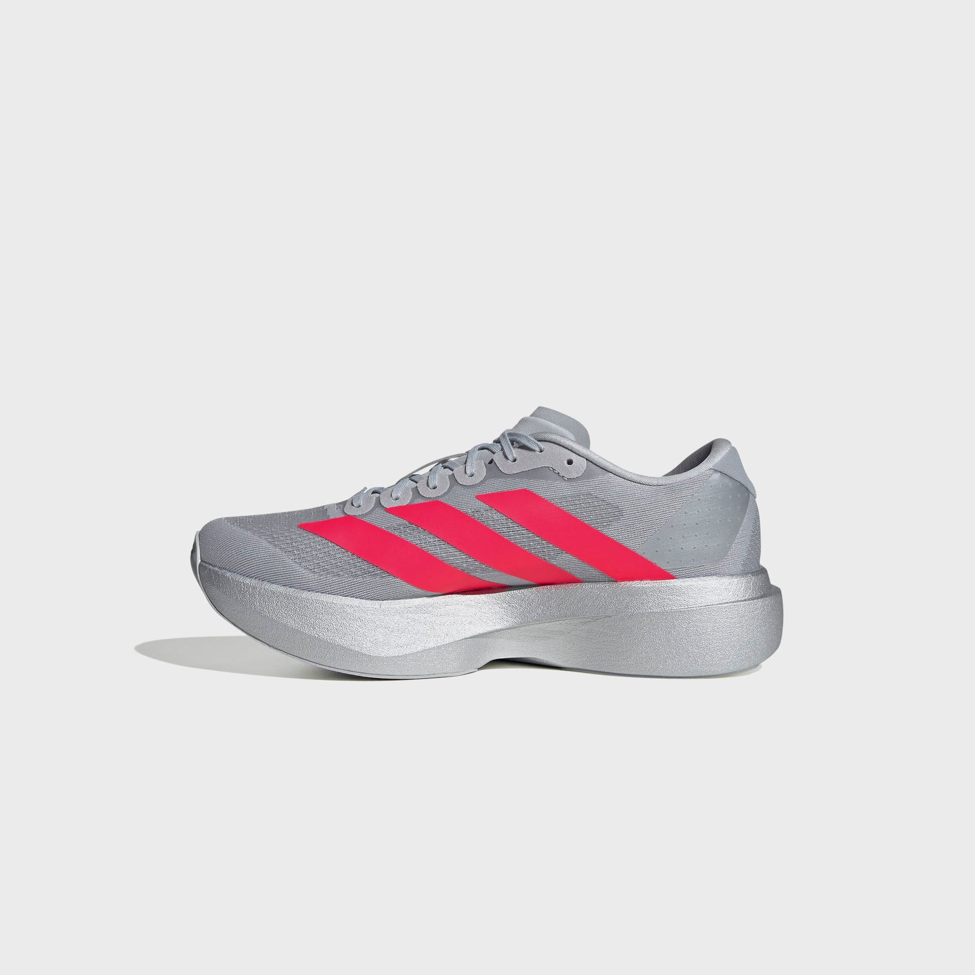 adidas Adizero EVO SL - Silver Metallic / Lucid Red / Iron Metallic