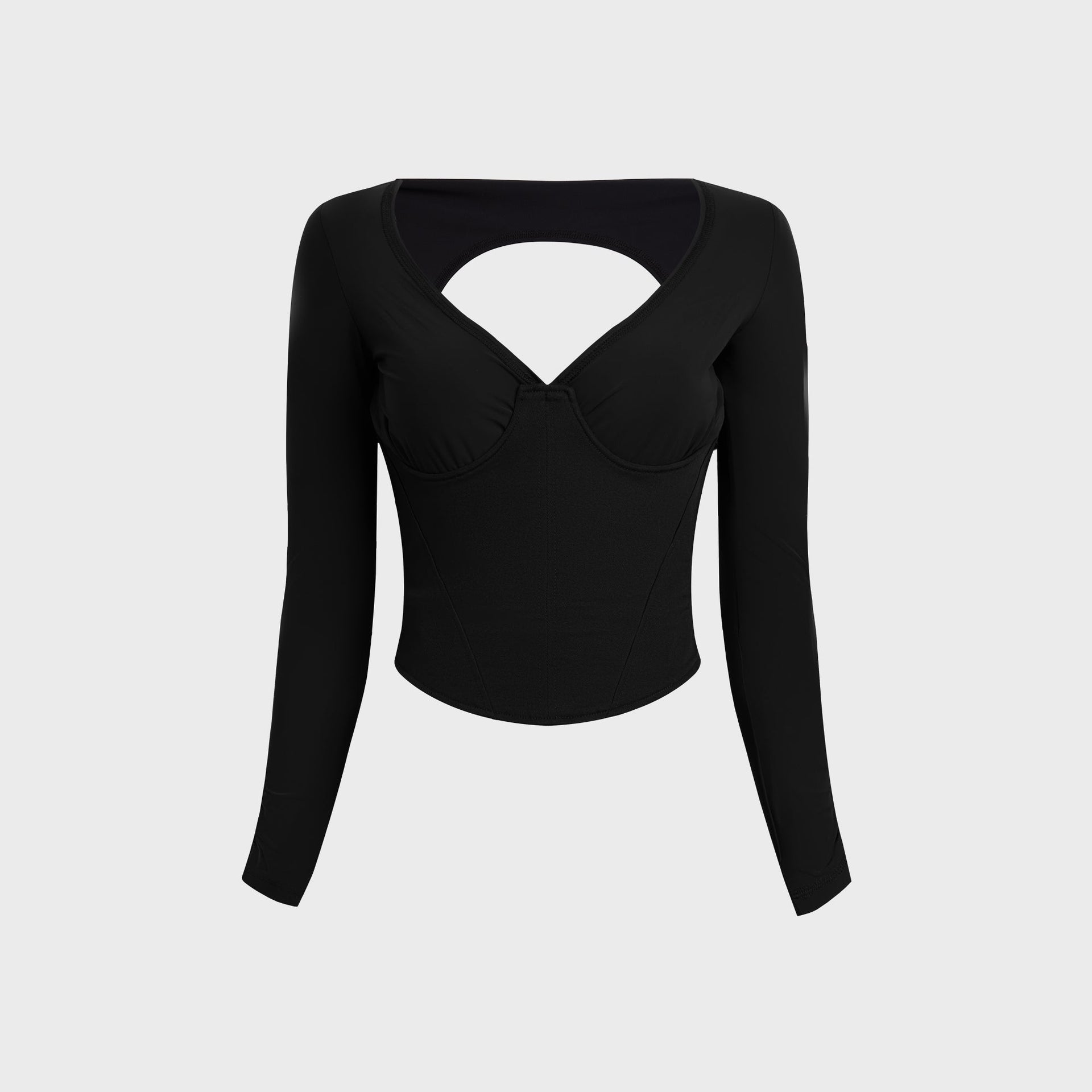 KNWLS Scythe Bustier in Black