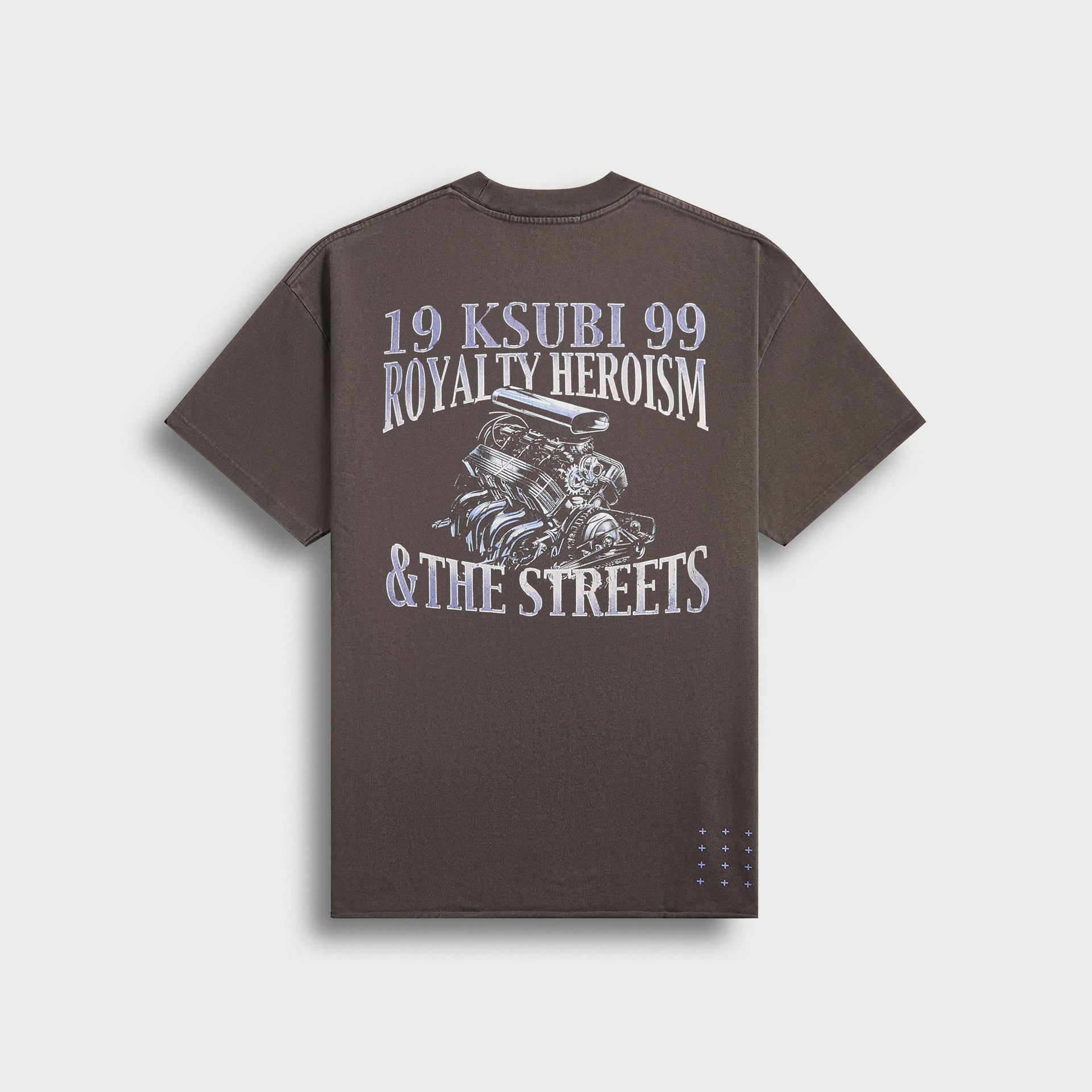 Ksubi Engine Ekcess Tee in Charcoal