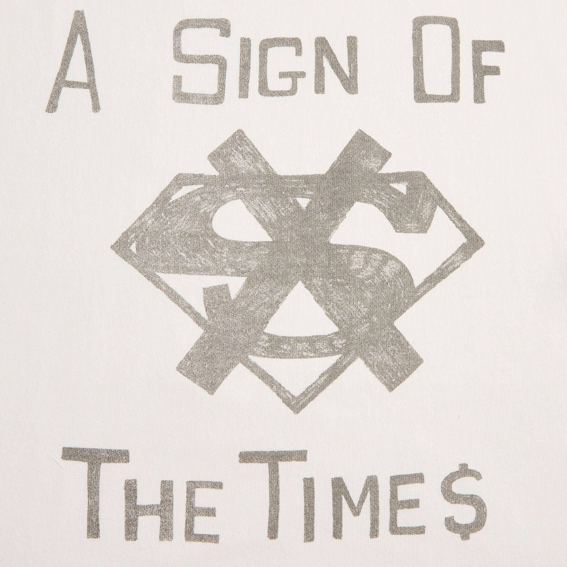 Ksubi The Sign Ekcess Tee in Antique White