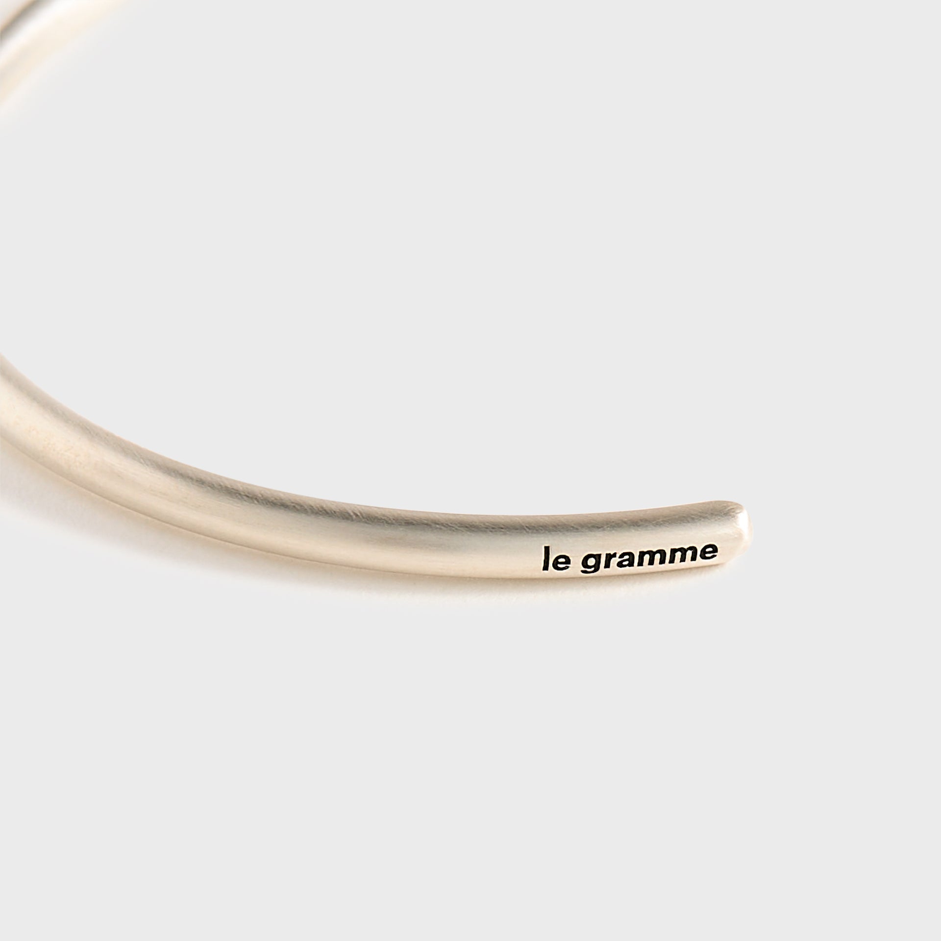 Le Gramme 7g Brushed Sterling Silver Bangle Bracelet - Silver