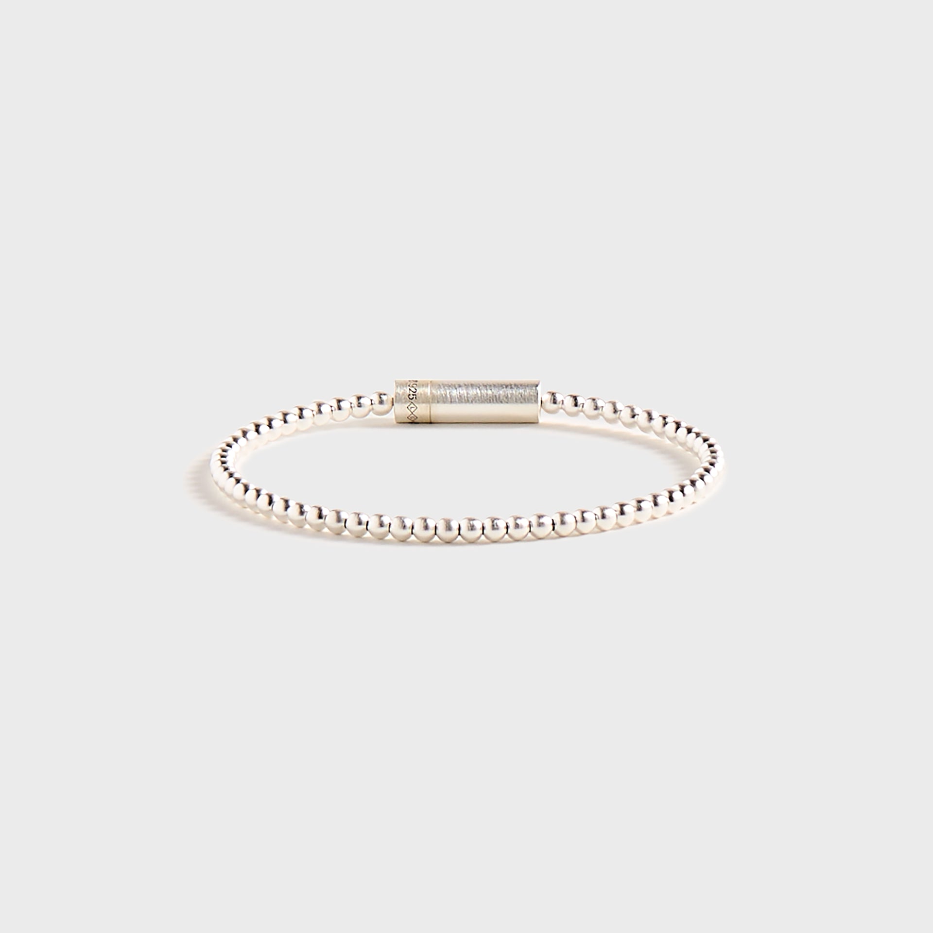 Le Gramme 11g Bead Bracelet - Silver