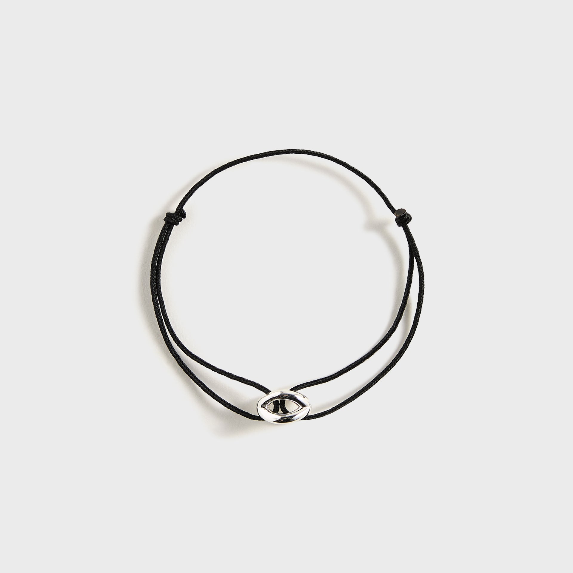 Le Gramme 3g Polished Sterling Silver Entrelacs Cord Bracelet - Gold / Silver