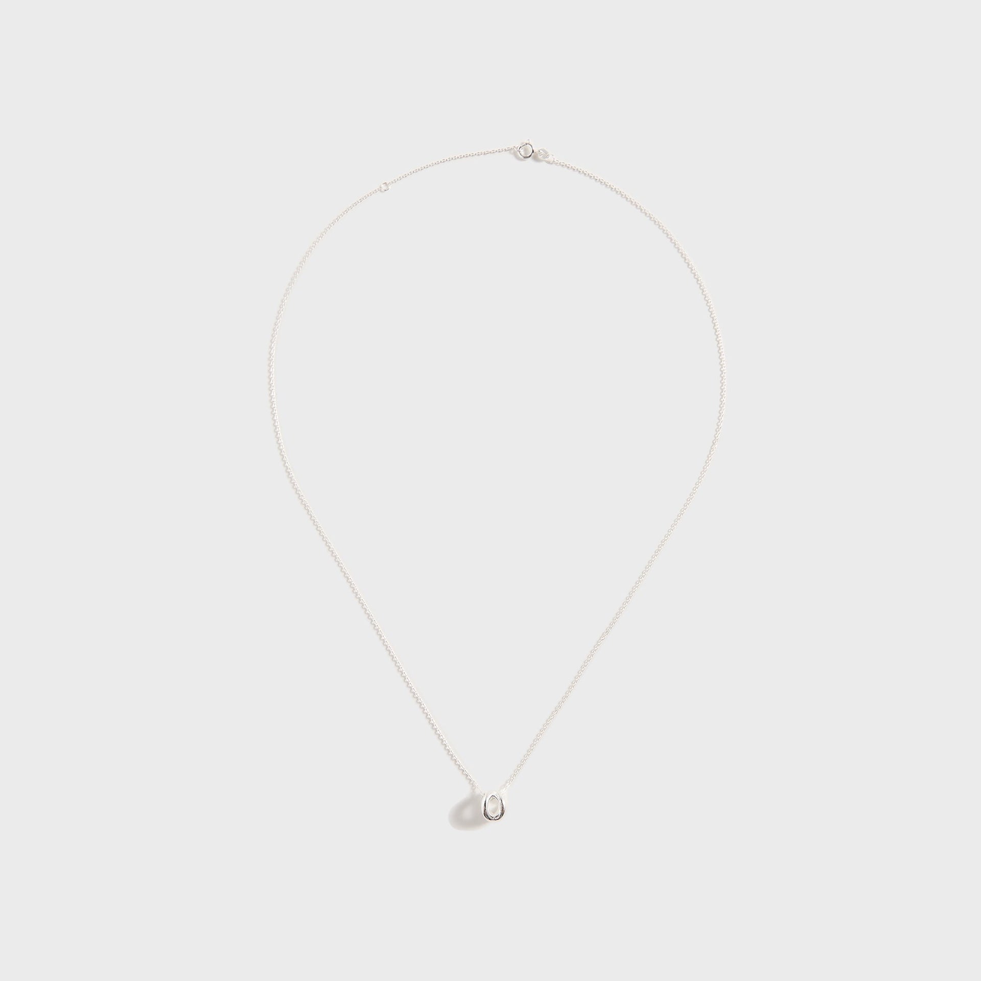 Le Gramme 3g Polished Sterling Silver Entrelacs Pendant And Chain Necklace in Silver