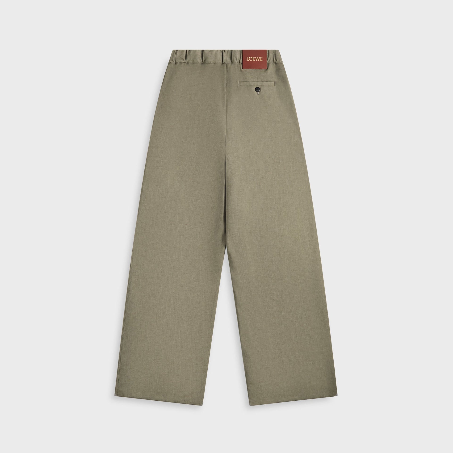 Loewe Drawstring Trousers in Khaki Green