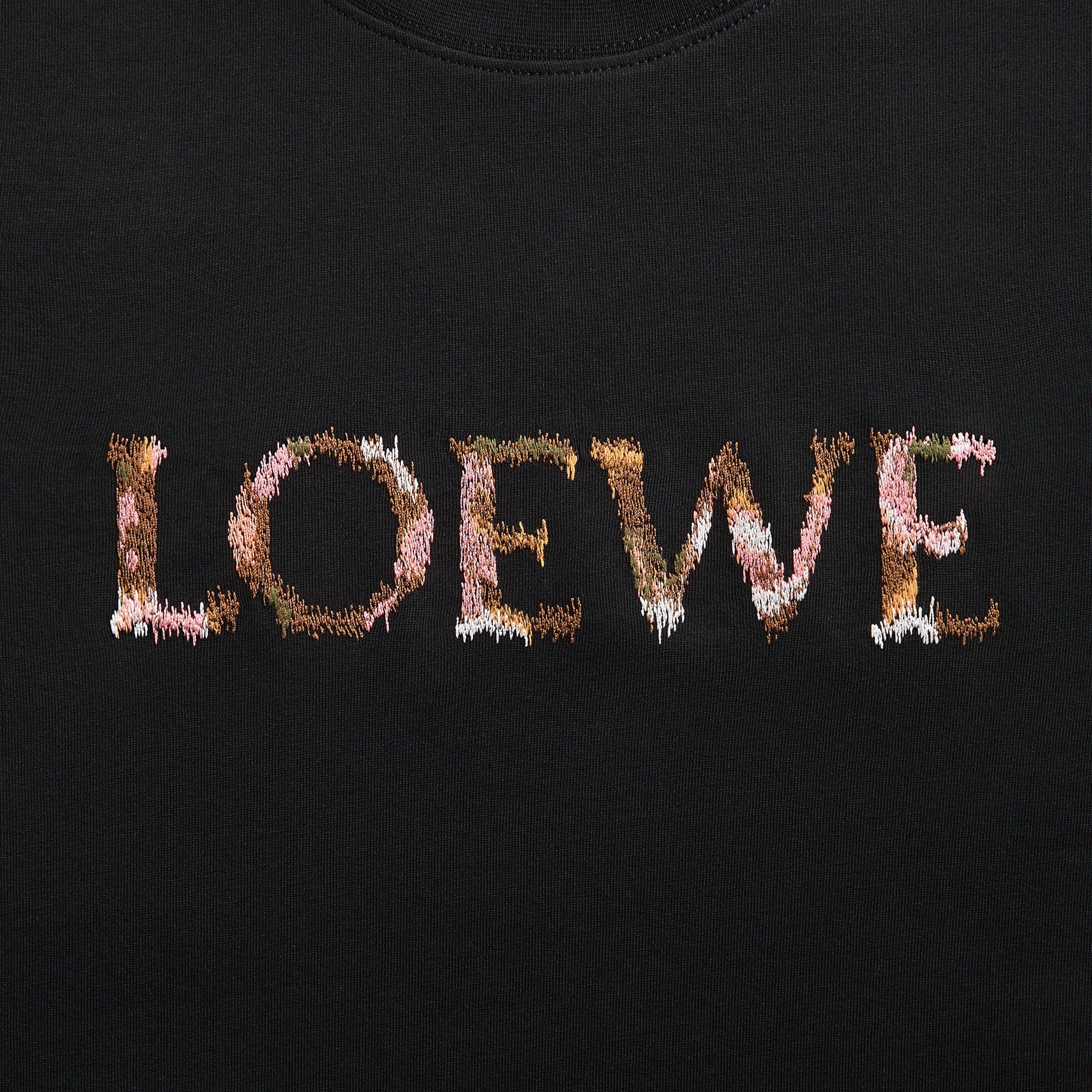 Loewe Relaxed Fit Tee in Black