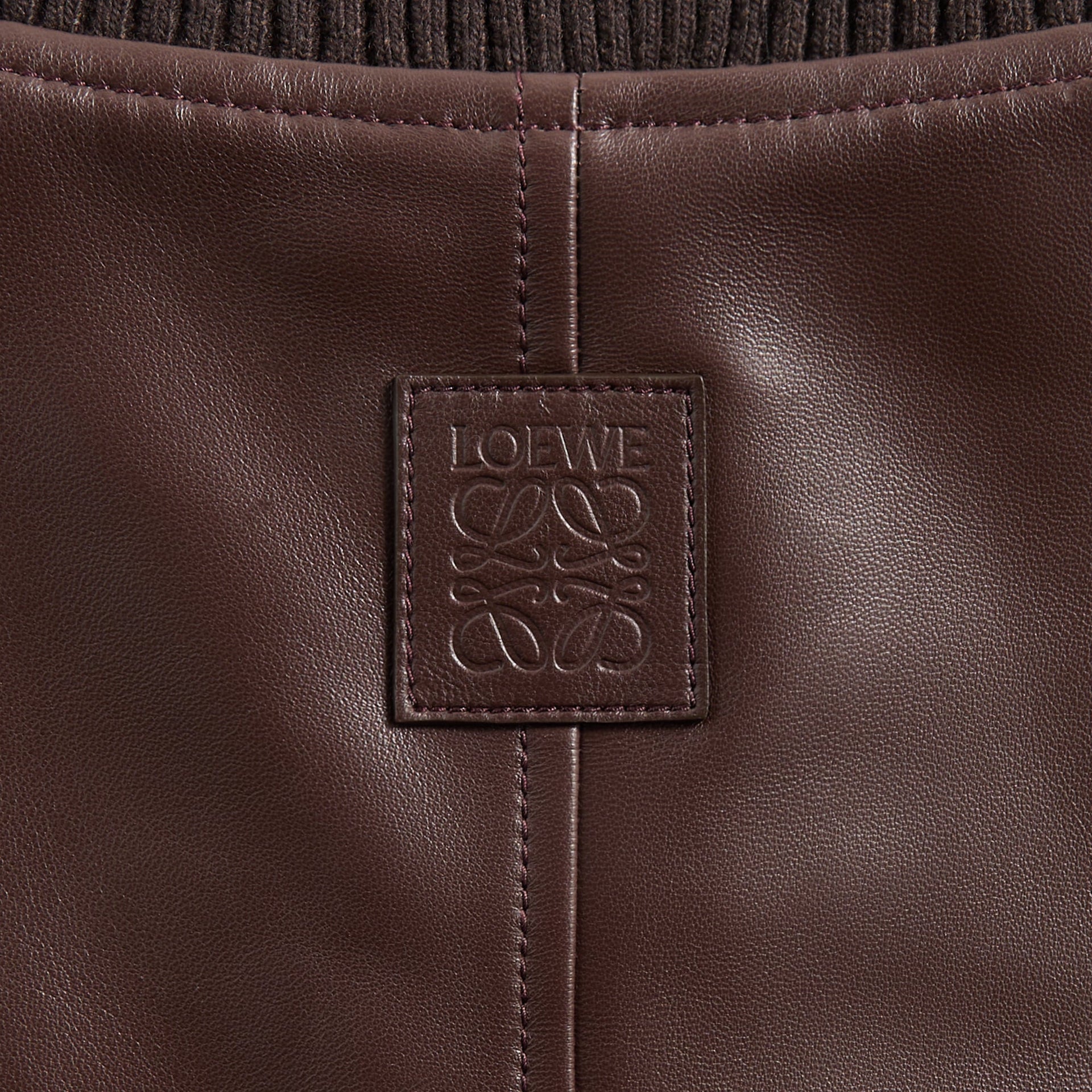 Loewe Bomber Jacket in Chocolate Brown