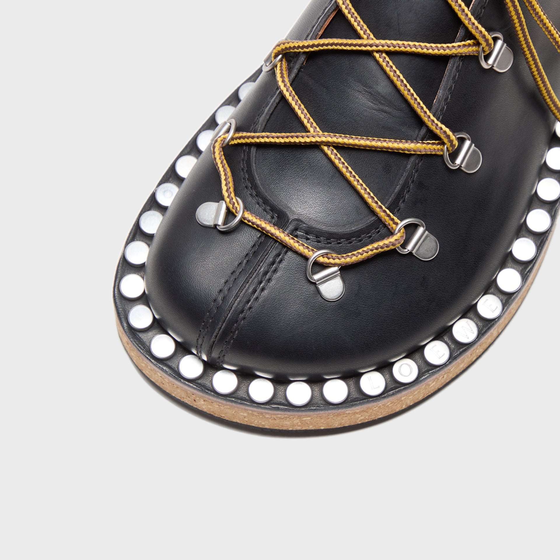 Loewe Rivet Hiking Lace-Up - Black