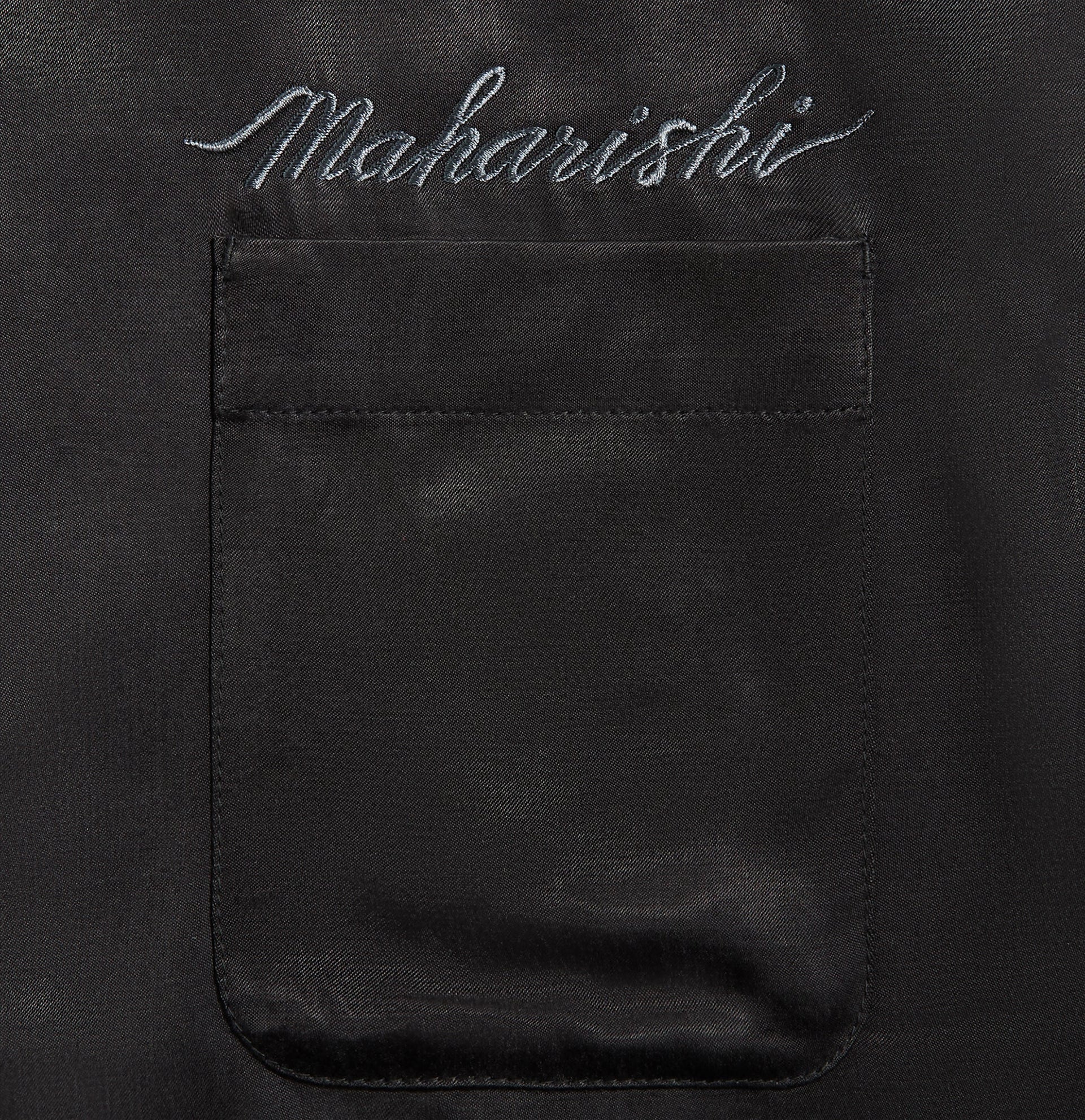 Maharishi 6098 Tiger Dragon Camp Collar Shirt - Black