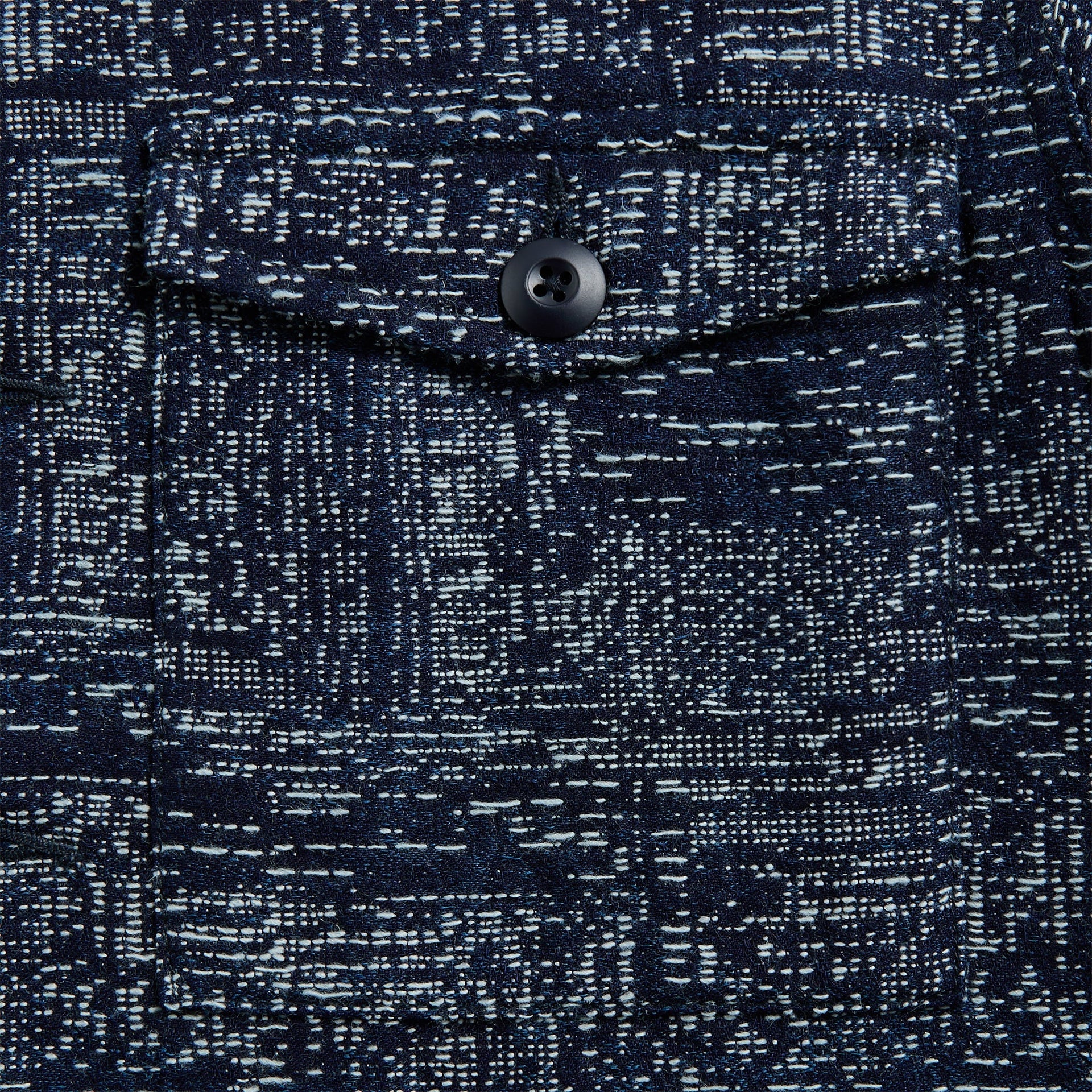 Maharishi Sashiko Indigo Utility Shirt in Indigo