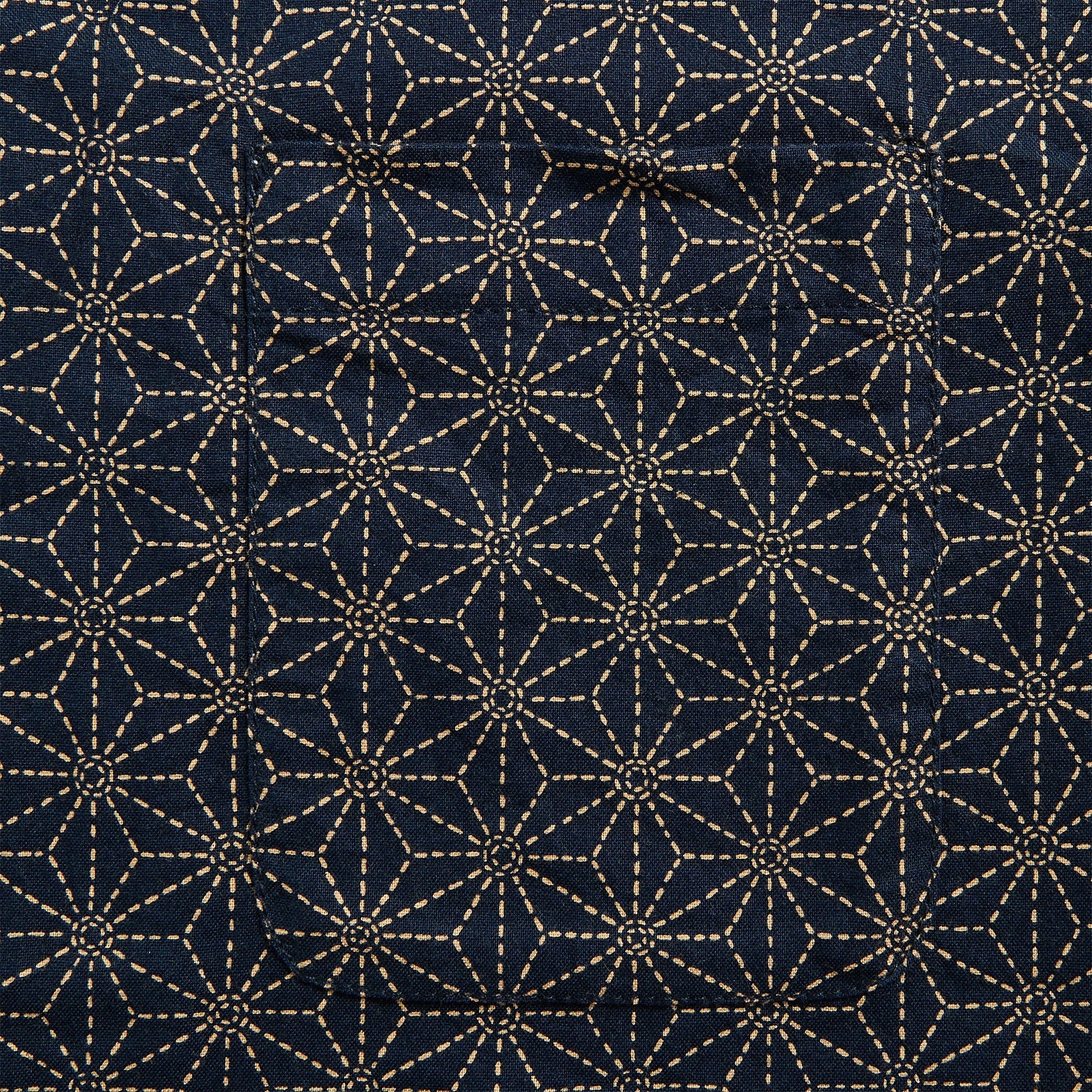 Maharishi Wagara Camp Collar Shirt in Navy