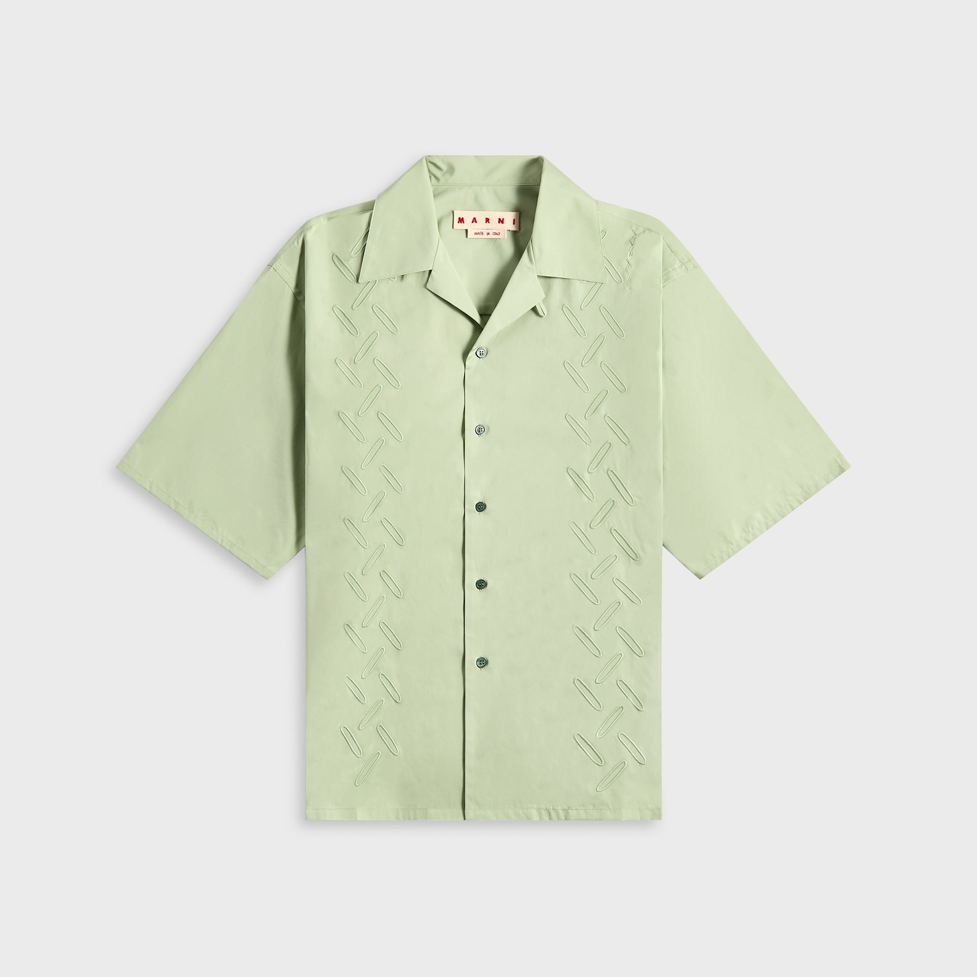 Marni Organic Cotton Poplin Bowing Shirt - Linden
