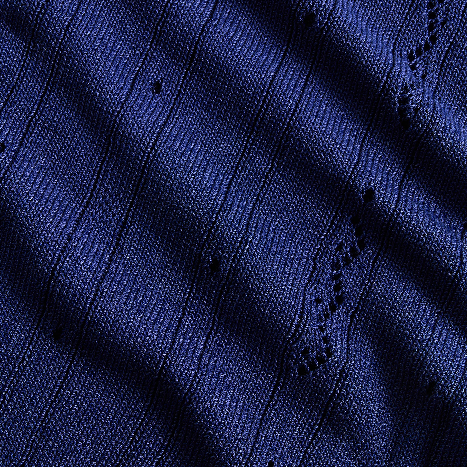 Marni Short Sleeve Crochet Polo Shirt - Bluette