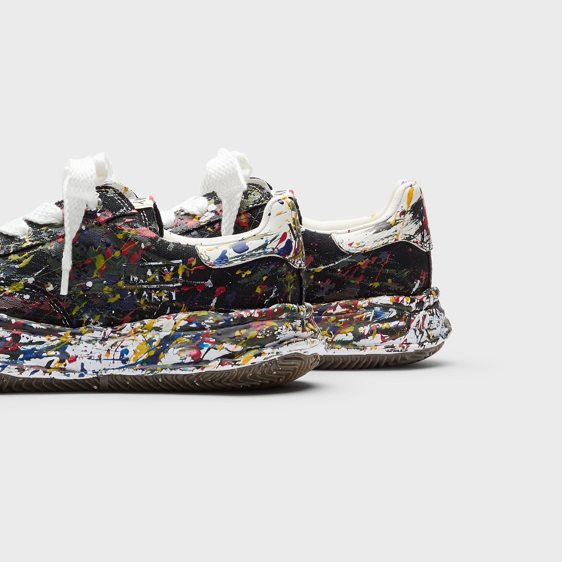 Mihara Yasuhiro Blakey Original Sole Sputtering Canvas Low Top Sneaker - Black