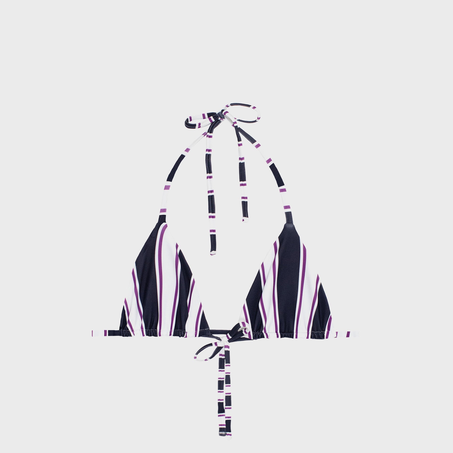 Mikoh Ischia Minimalist Triangle Top - Cabana Stripe