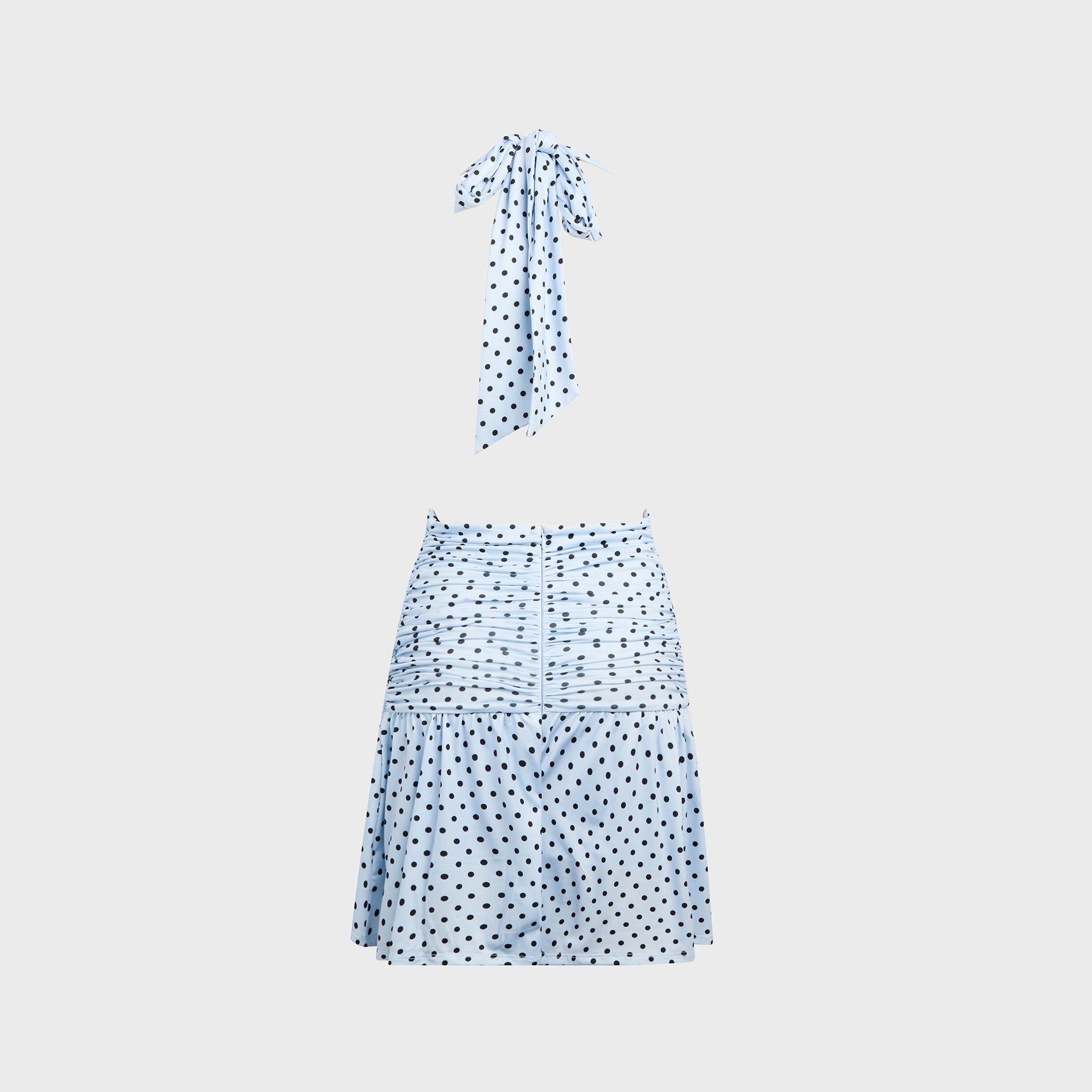 Miaou Natalia Dress - Blue Small Dot