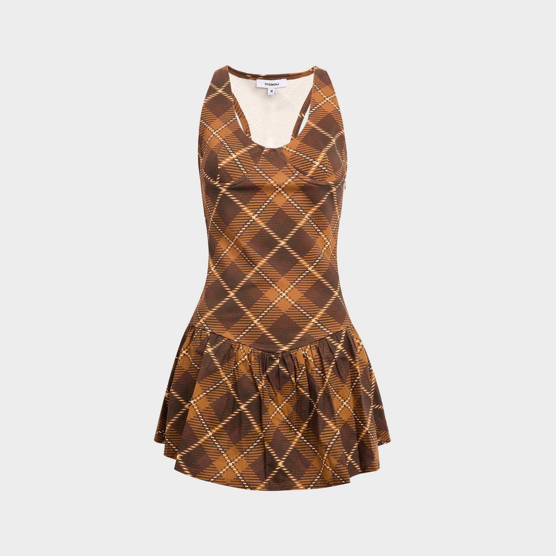 Miaou Alice Dress - Ghost Plaid