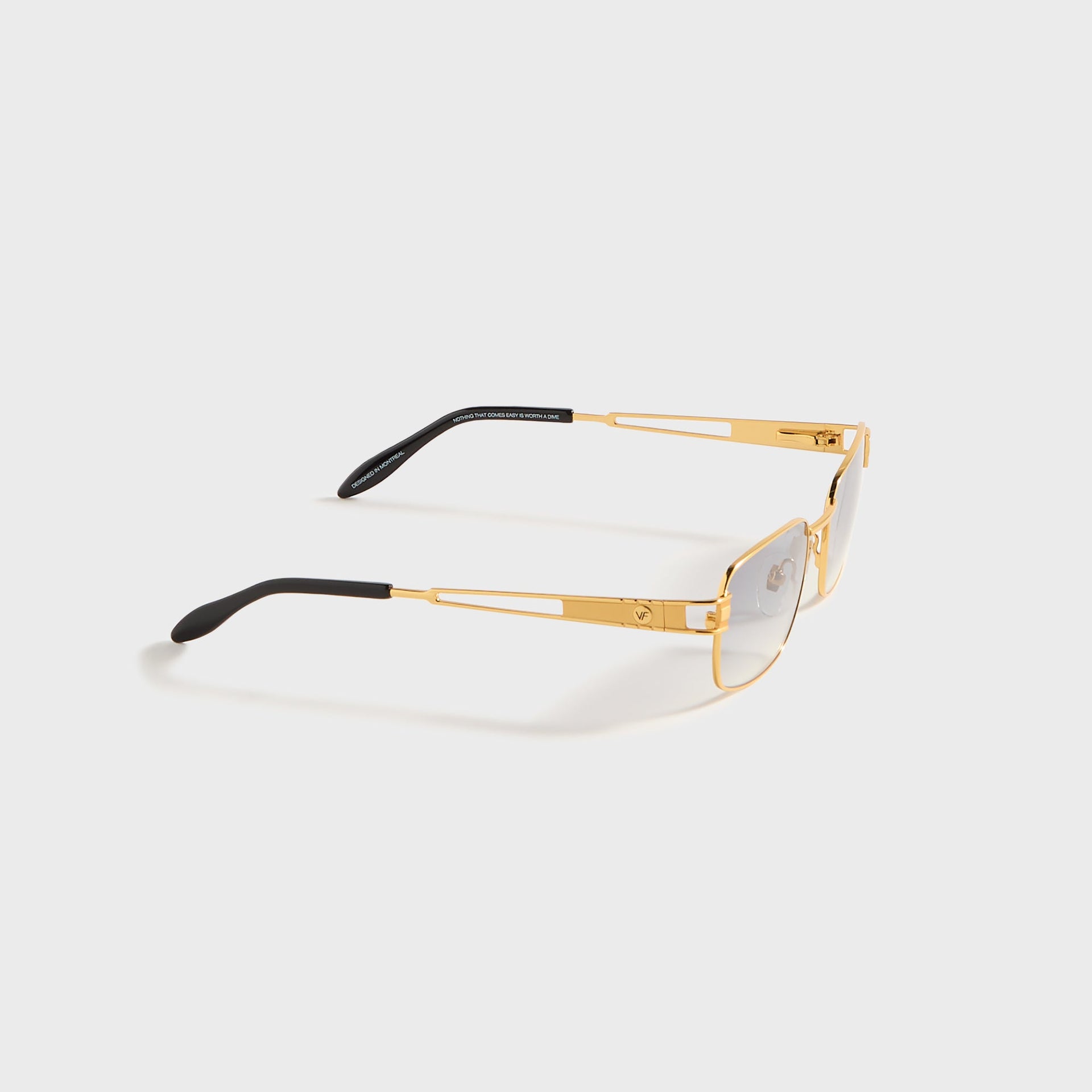 Vintage Frames Dime 24KT in Yellow Gold / Charcoal Gradient