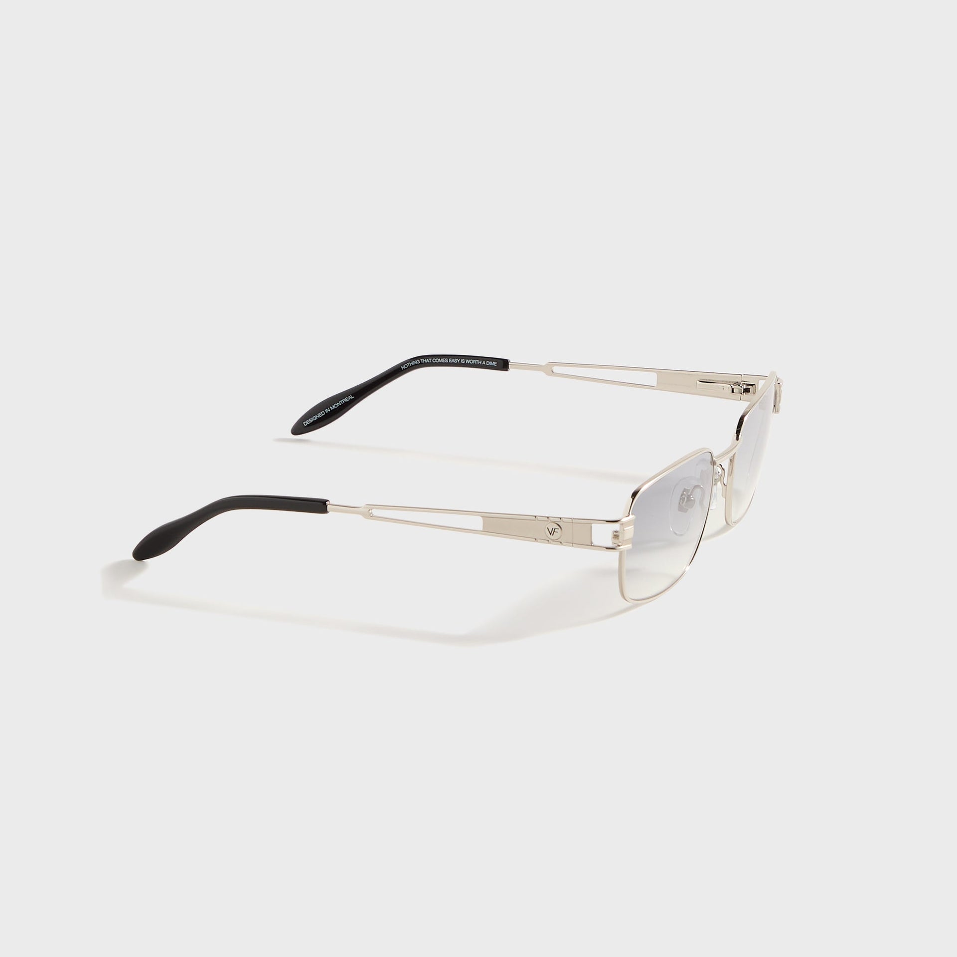 Vintage Frames Dime 24KT in White Gold / Charcoal Gradient