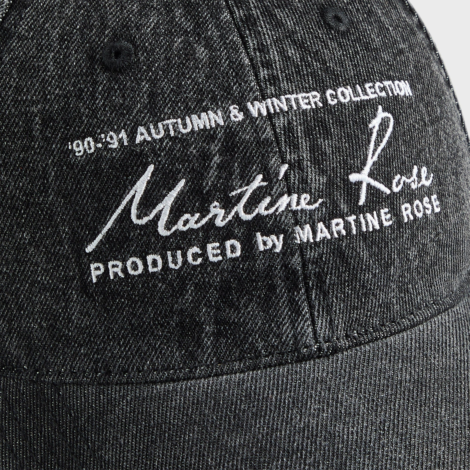 Martine Rose Signature Cap - Black Washed