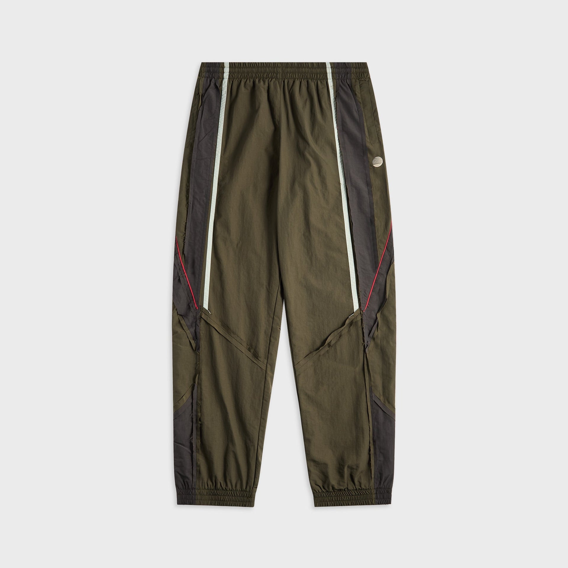 Martine Rose Layered Track Pant - Green / Dark Green