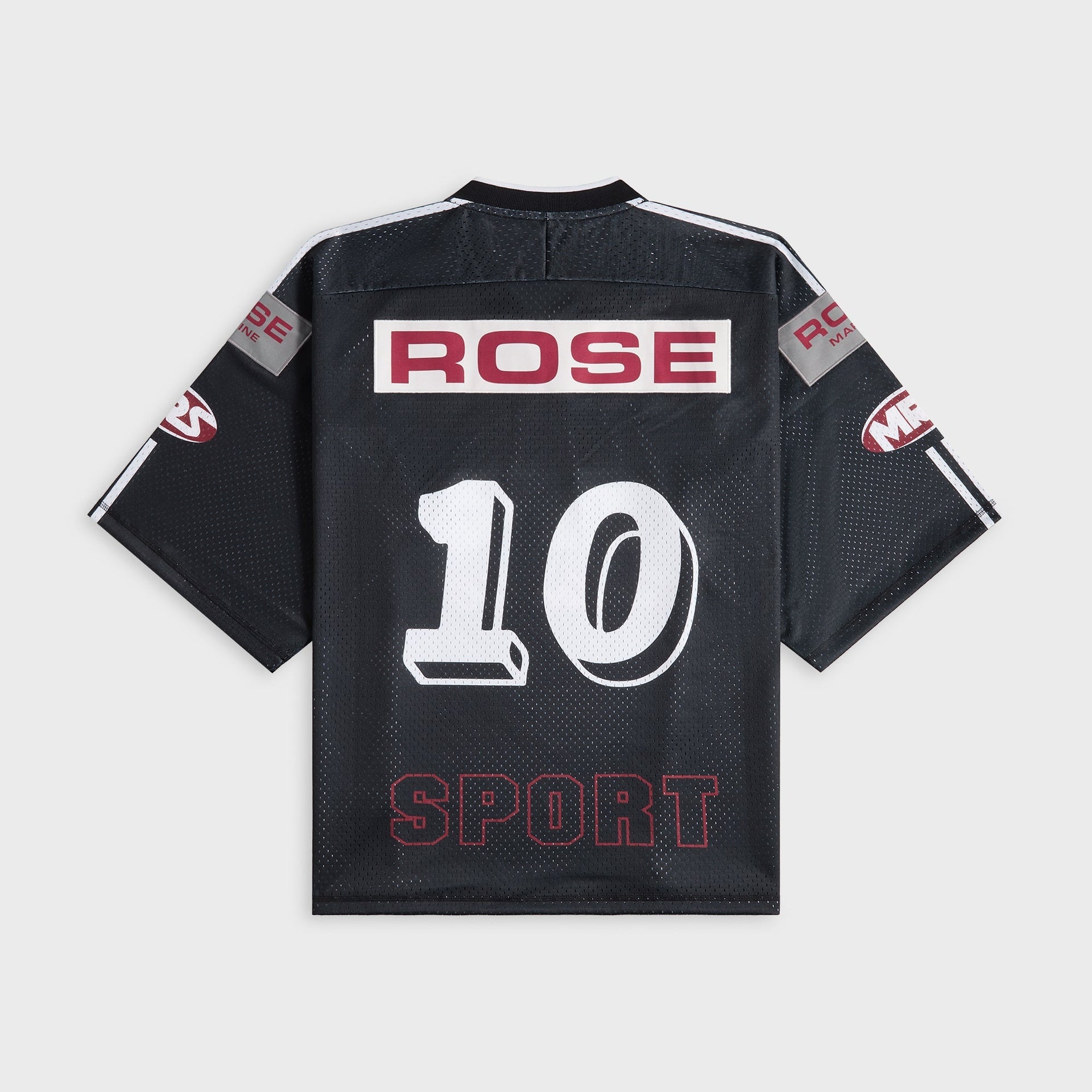 Martine Rose Oversized Hockey Top - Black / Grey