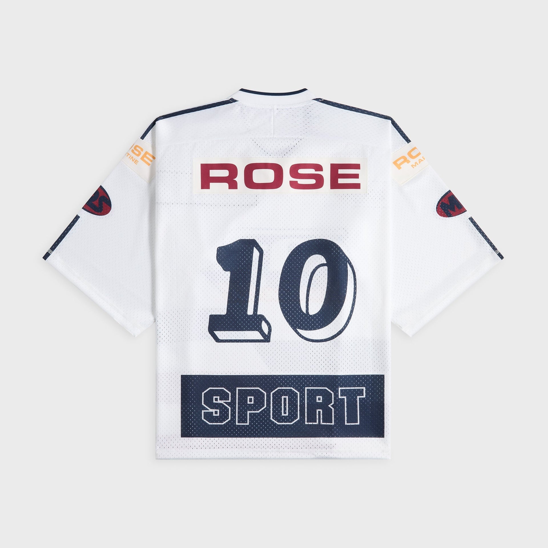 Martine Rose Oversized Hockey Top - White / Navy