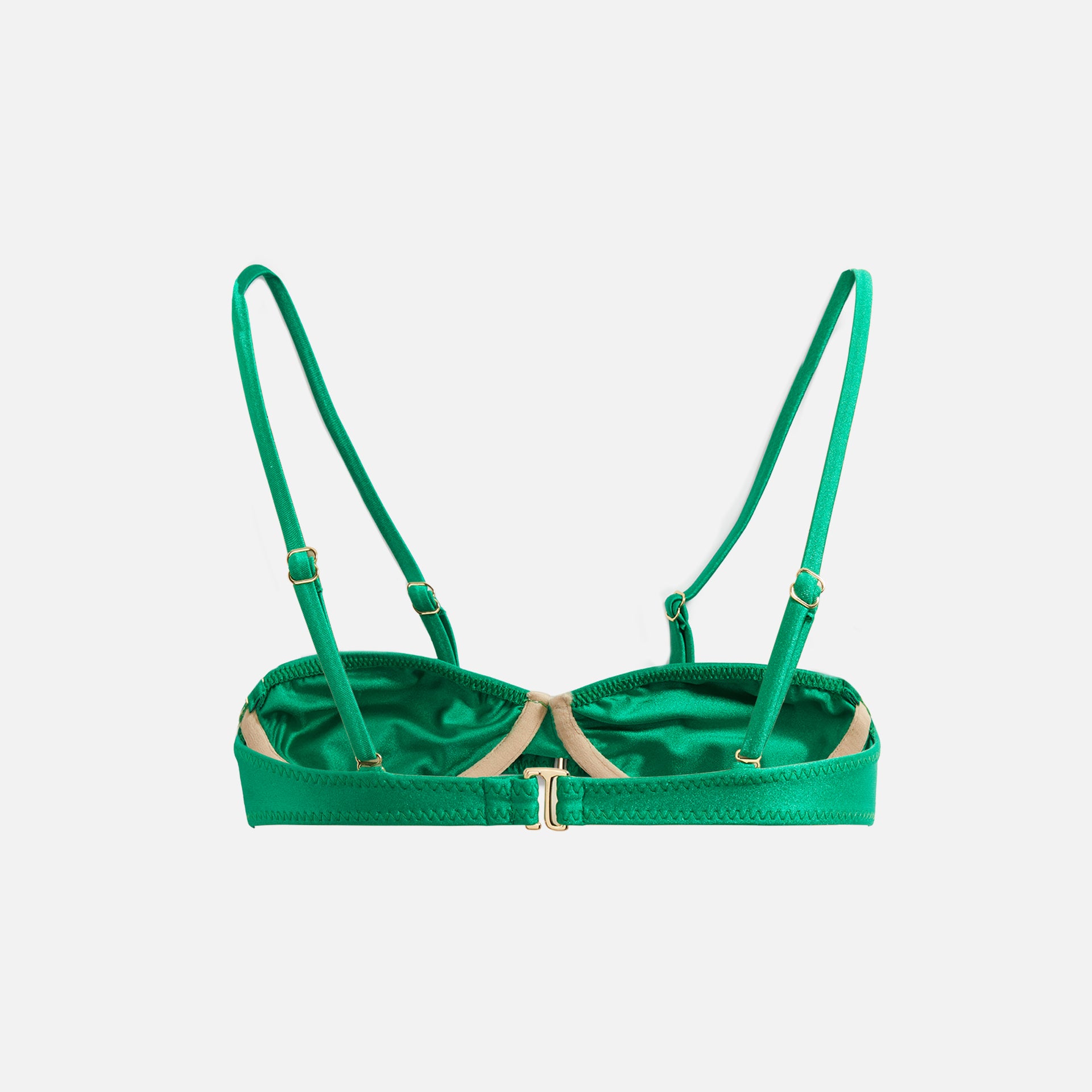 Melissa Simone Underwire Bandeau Top - Green