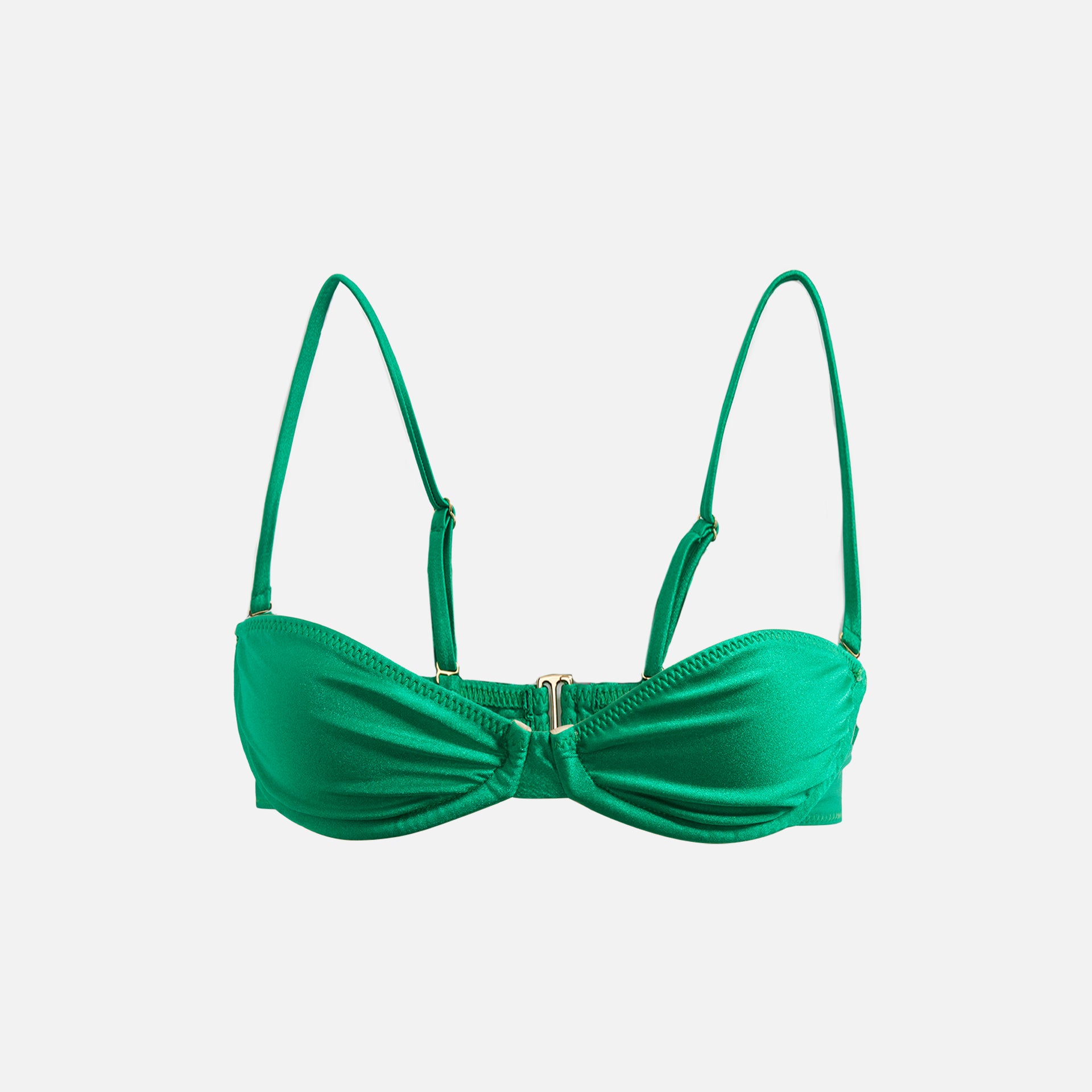 Melissa Simone Underwire Bandeau Top - Green