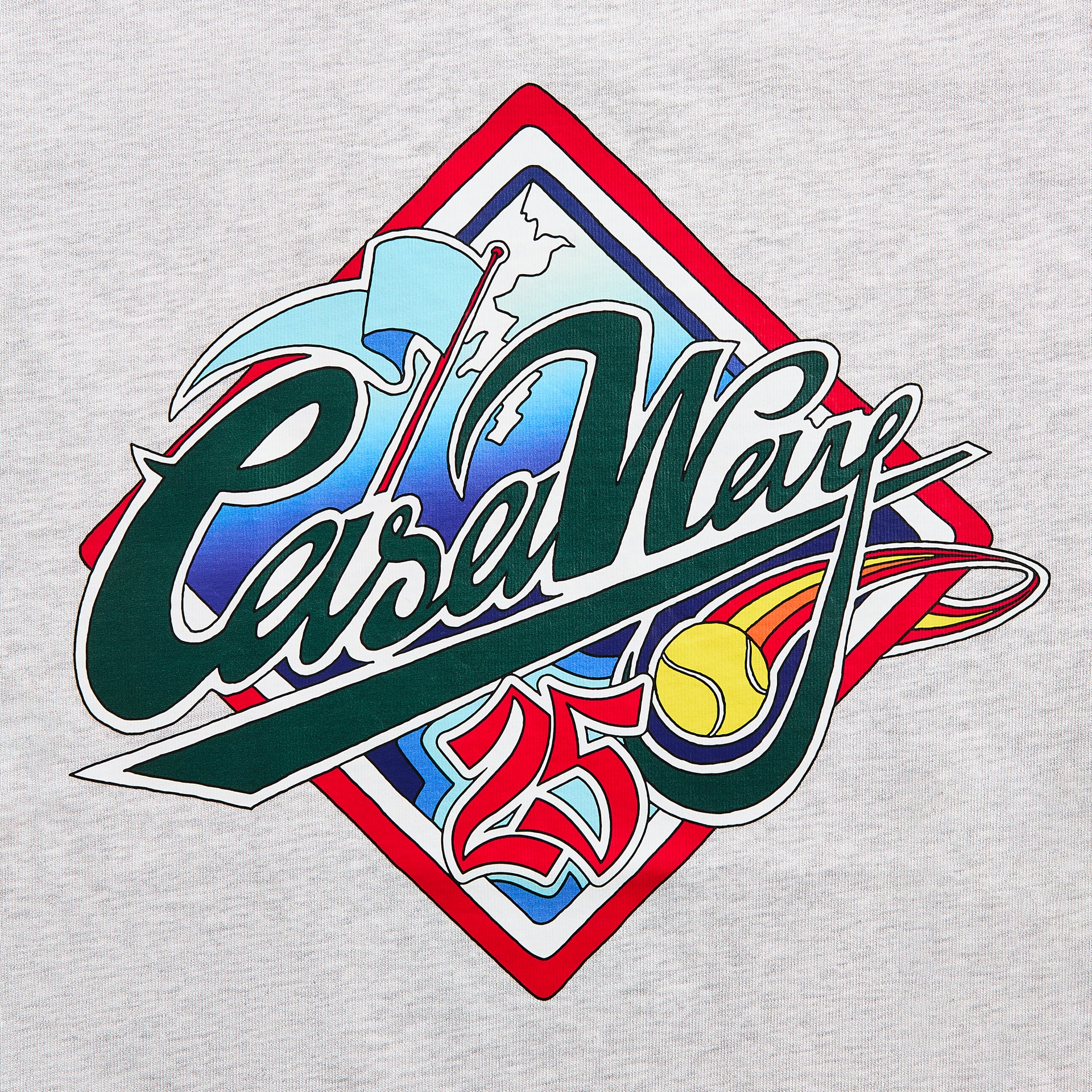 Casablanca Casa Way World Series Printed Tee - Grey Marble