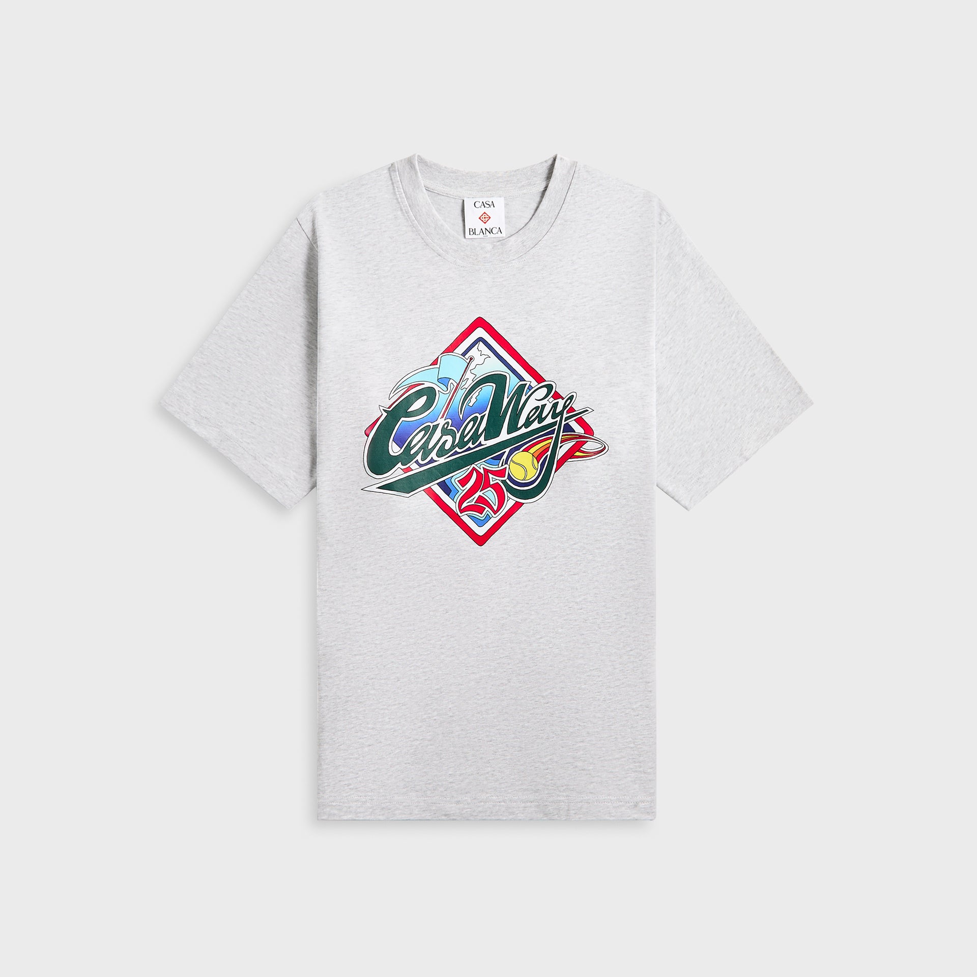 Casablanca Casa Way World Series Printed Tee - Grey Marble