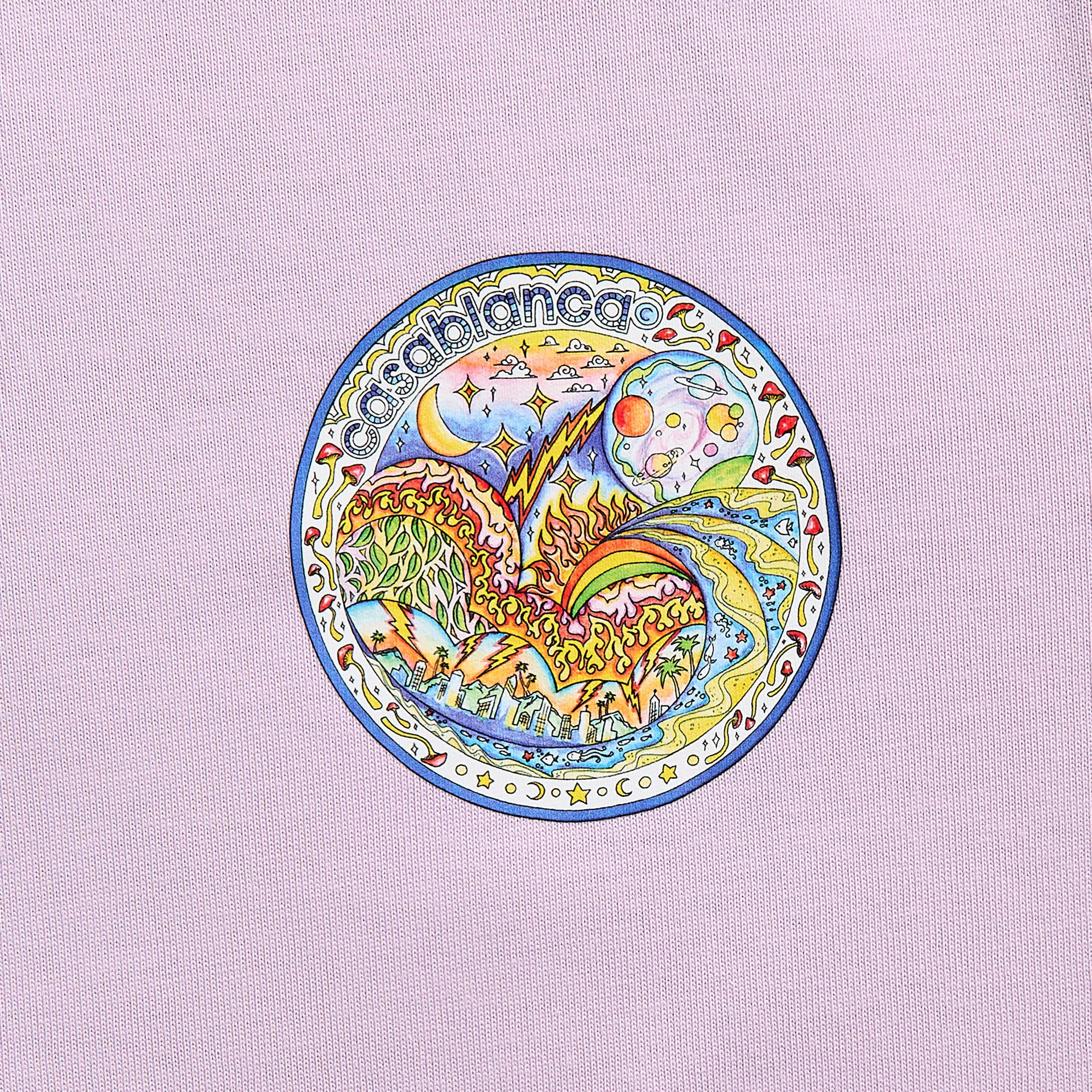 Casablanca The Four Elements Printed Tee - Purple