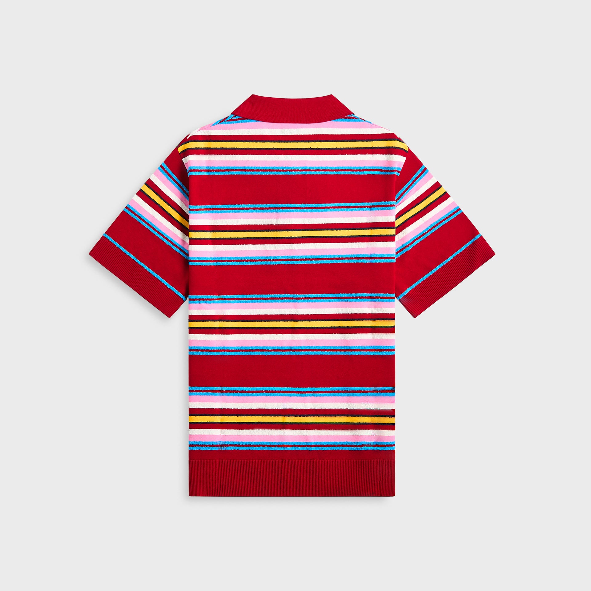 Casablanca Oversized Striped Polo - Dark red / Multicolor