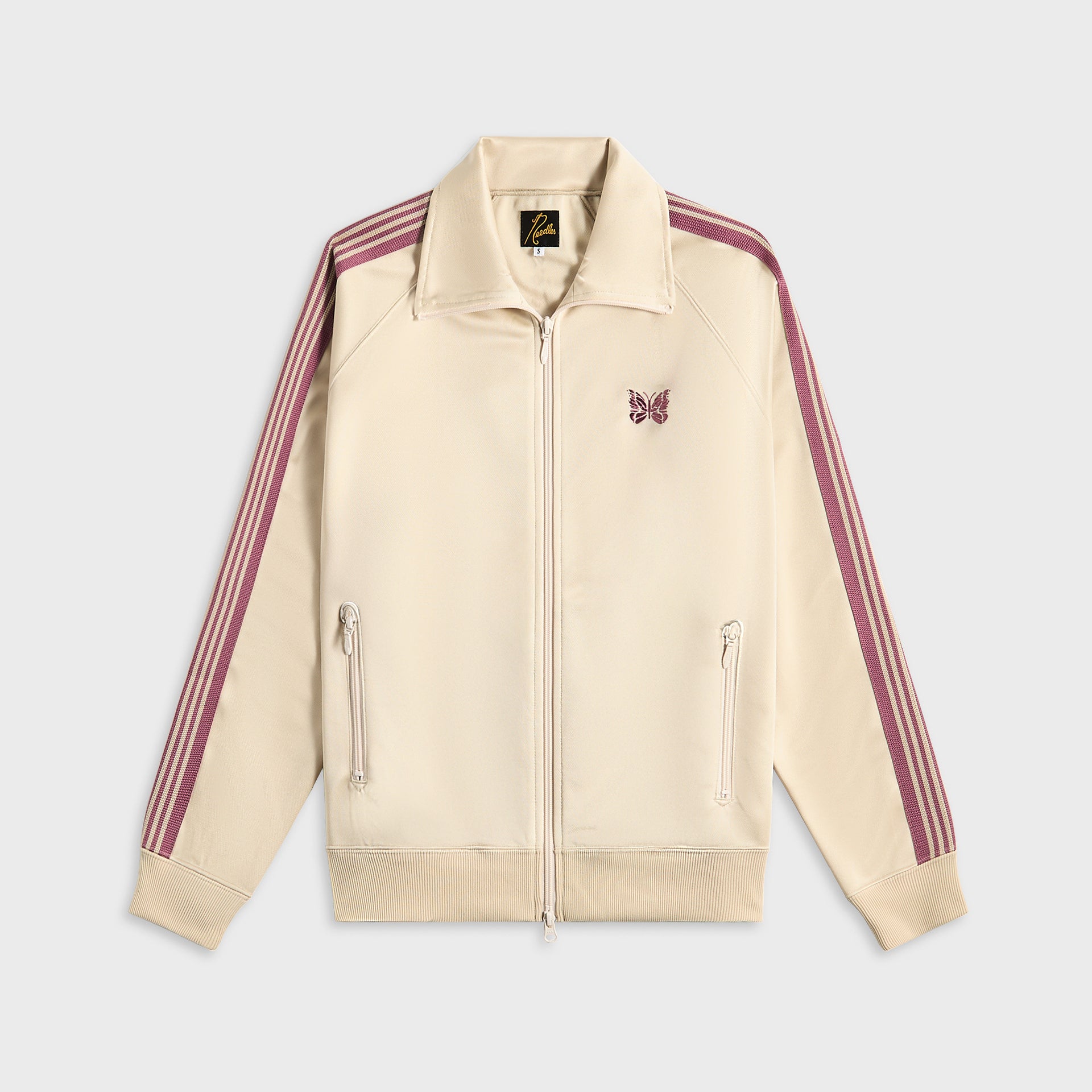 Needles Track Jacket Poly Smooth - Ivory