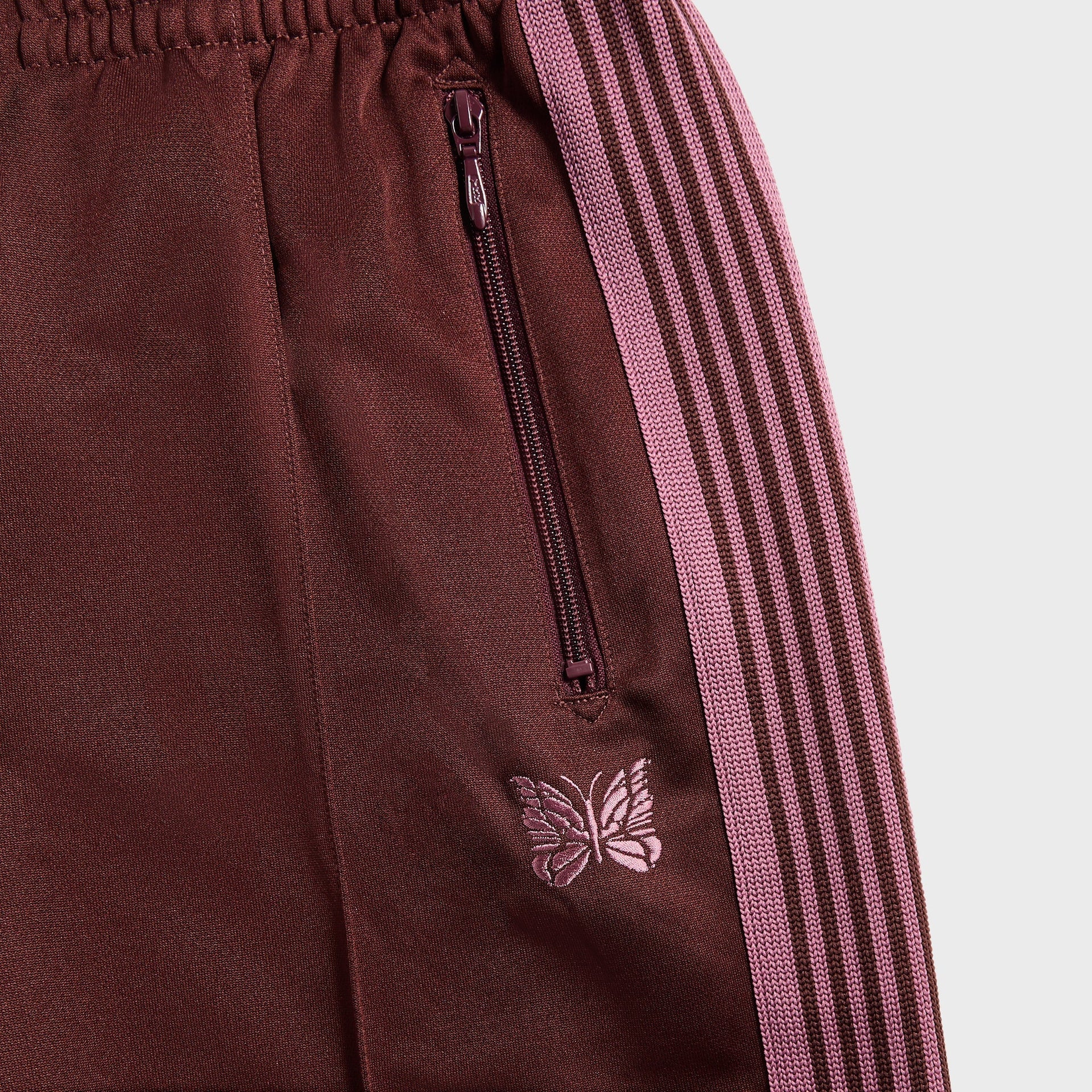 Needles Poly Smooth Track Pant - Brown