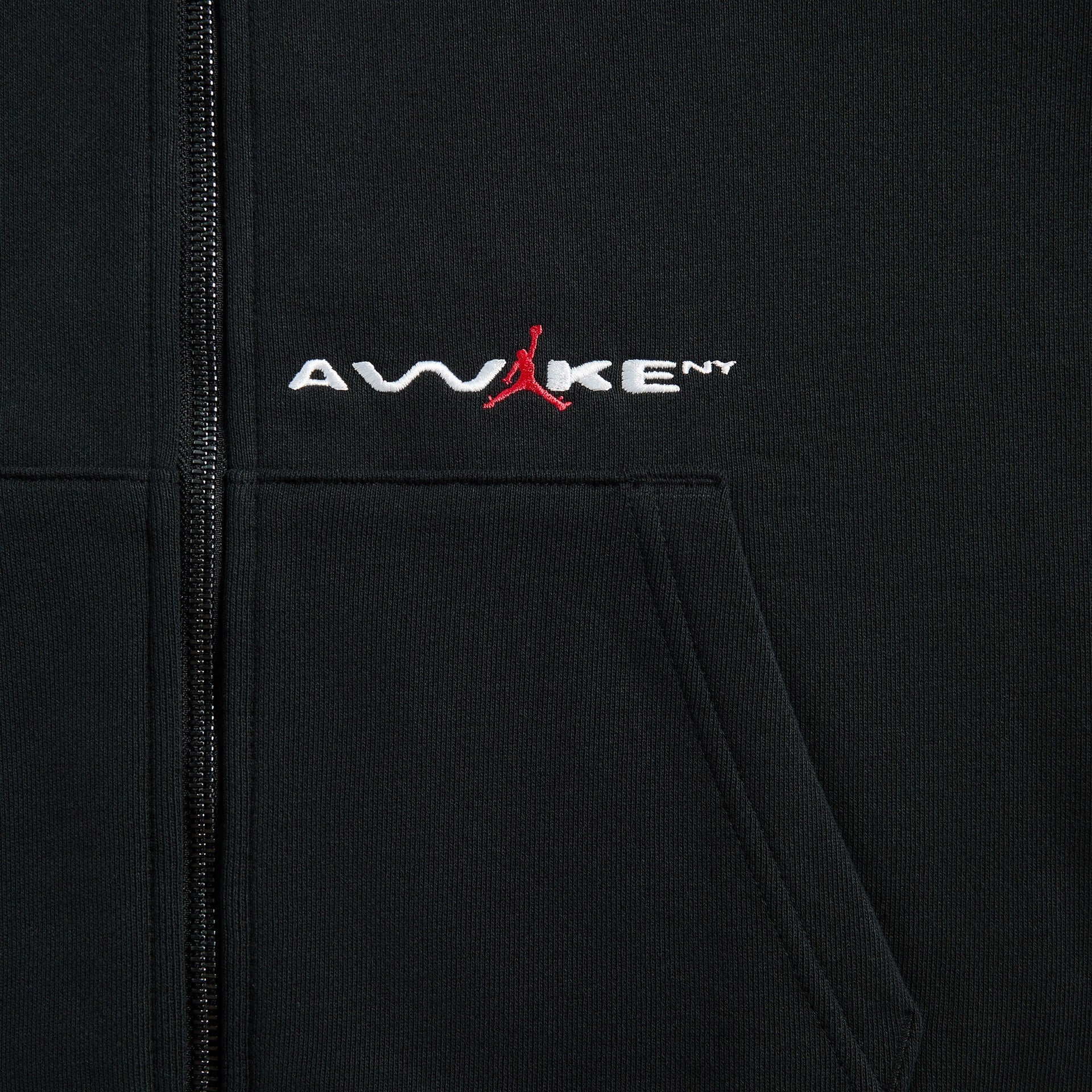 Jordan Jordan x Awake Full-Zip Fleece Hoodie - Black / University Red / White