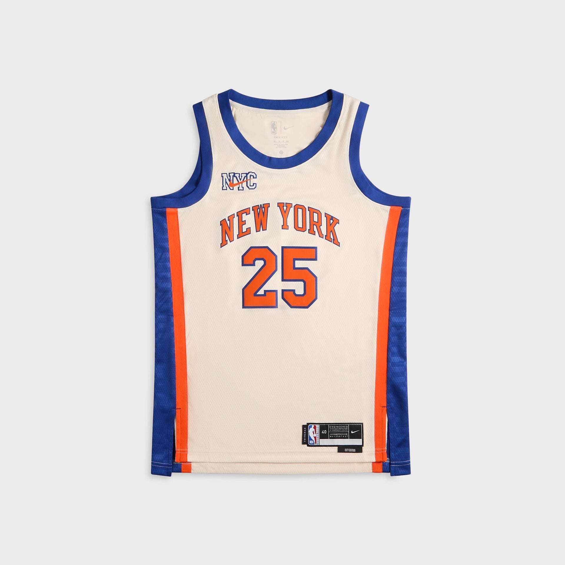 Nike New York Knicks City Edition Mikal Bridges Jersey - Natural